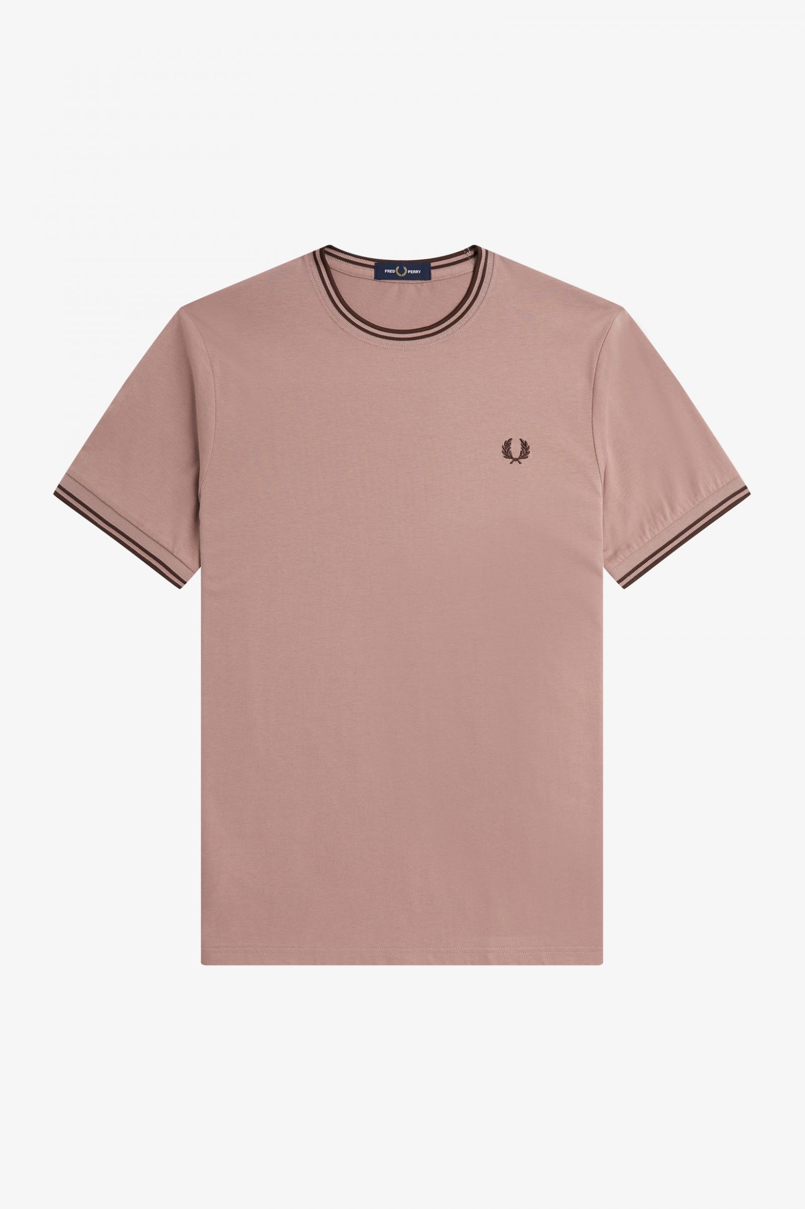 Twin Tipped T-Shirt Dark Pink / Whisky Brown