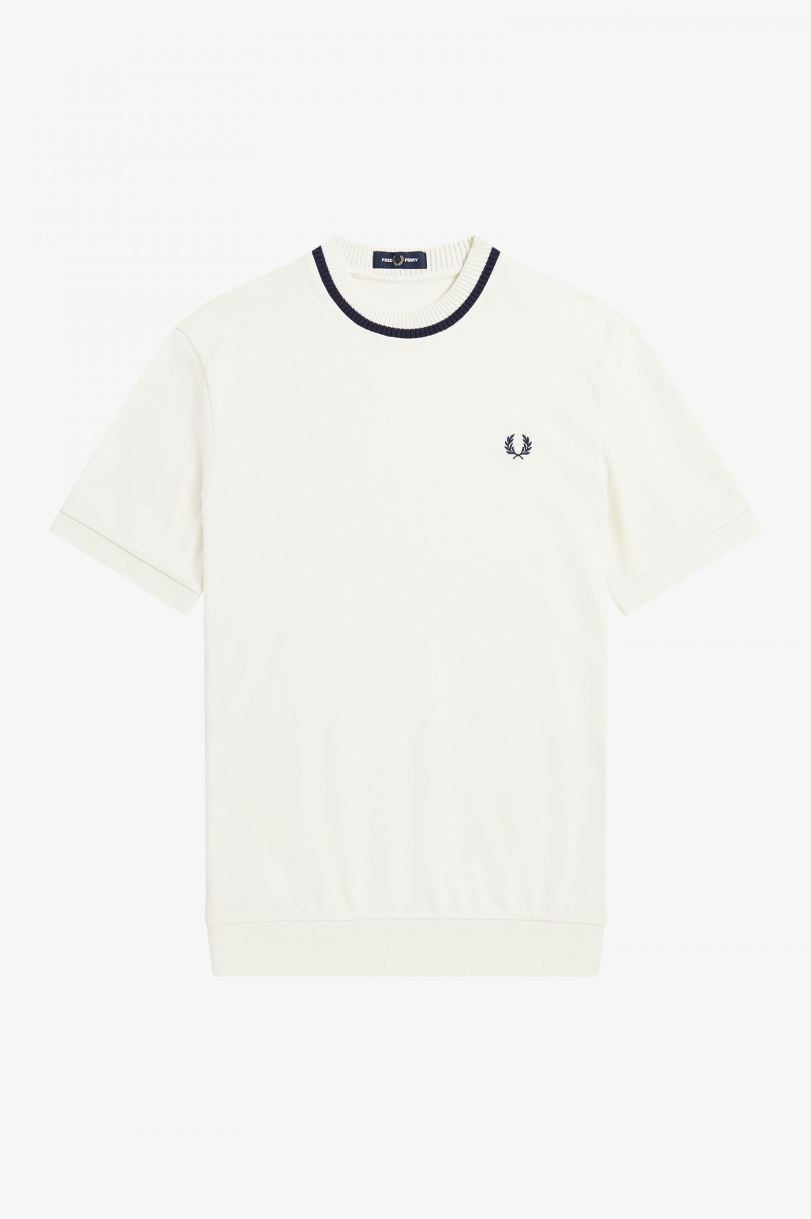 Reissues Crew Neck Piqué T-Shirt Ecru