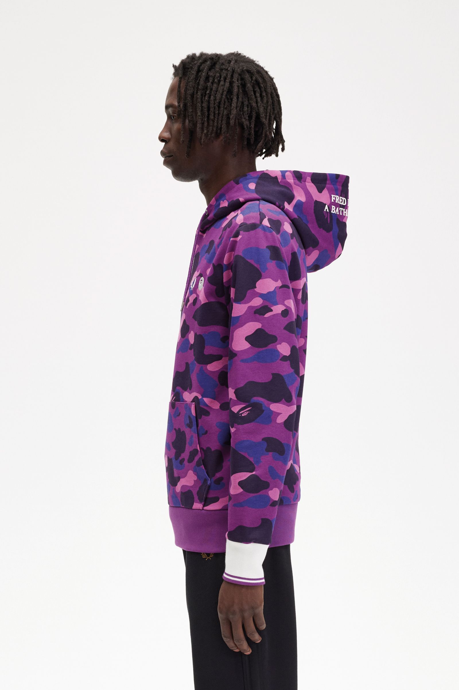 A Bathing Ape®Camouflage Hooded Sweatshirt Black