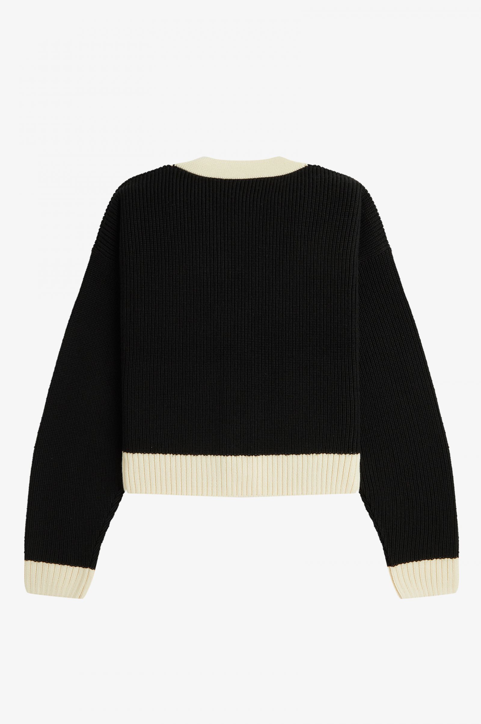 Button-Through Cardigan Black