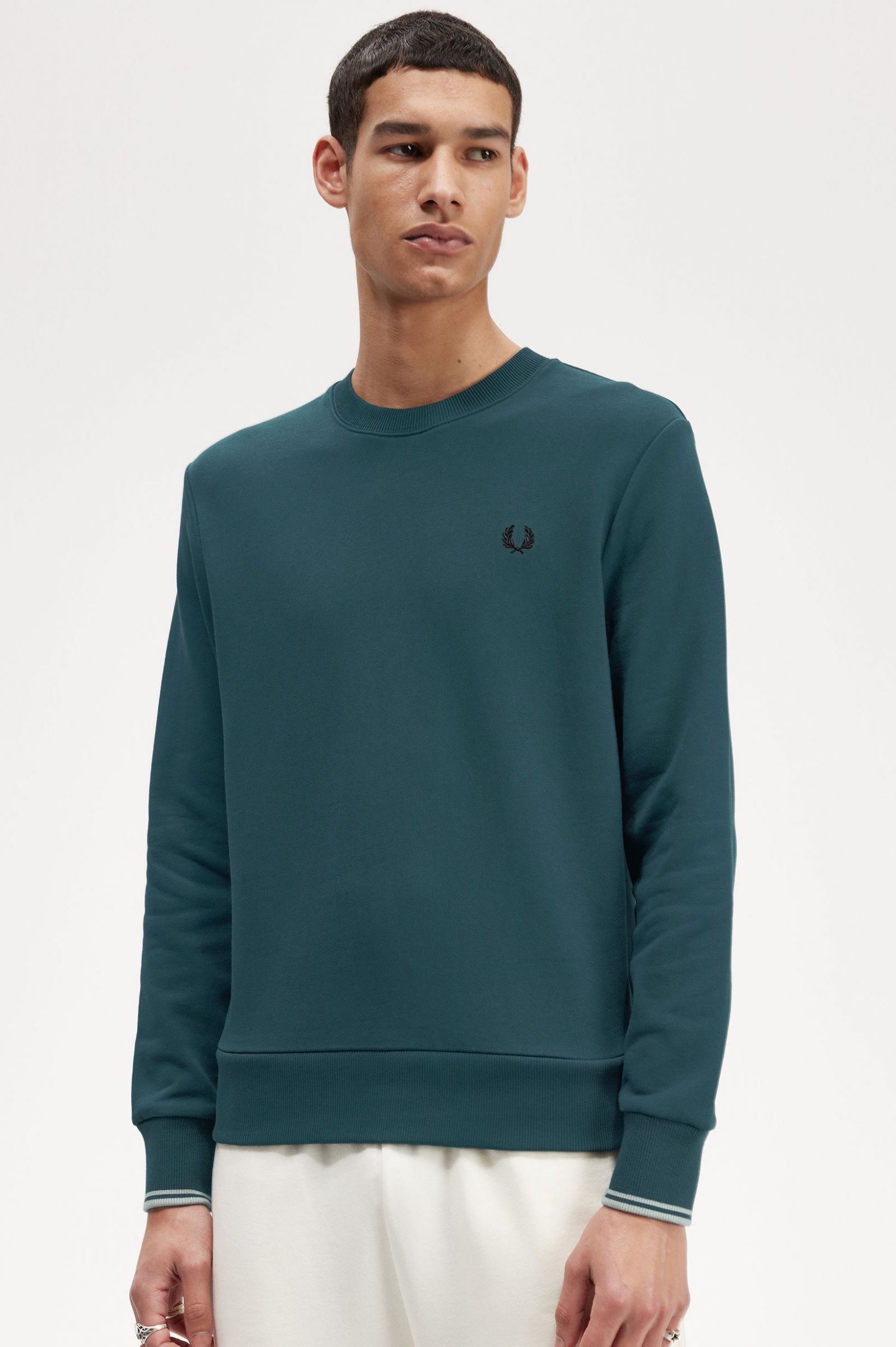 Crew Neck Sweatshirt Petrol Blue