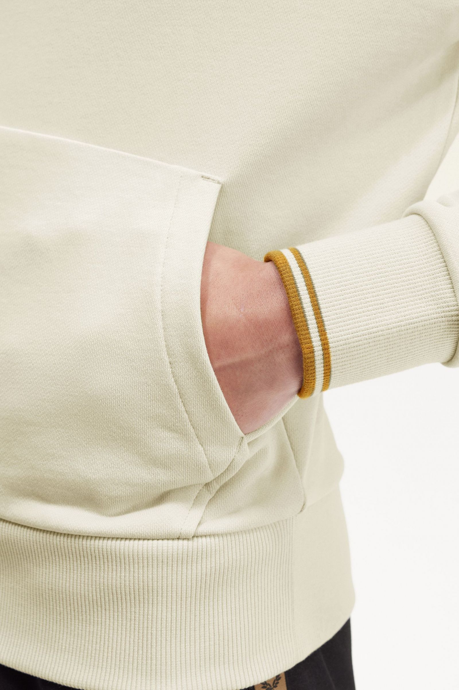 Tipped Hooded Sweatshirt Oatmeal