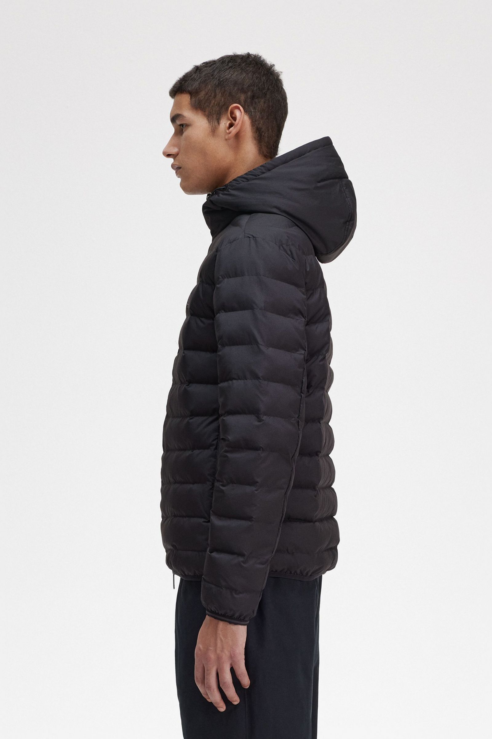 Hooded Insulated Jacket Black