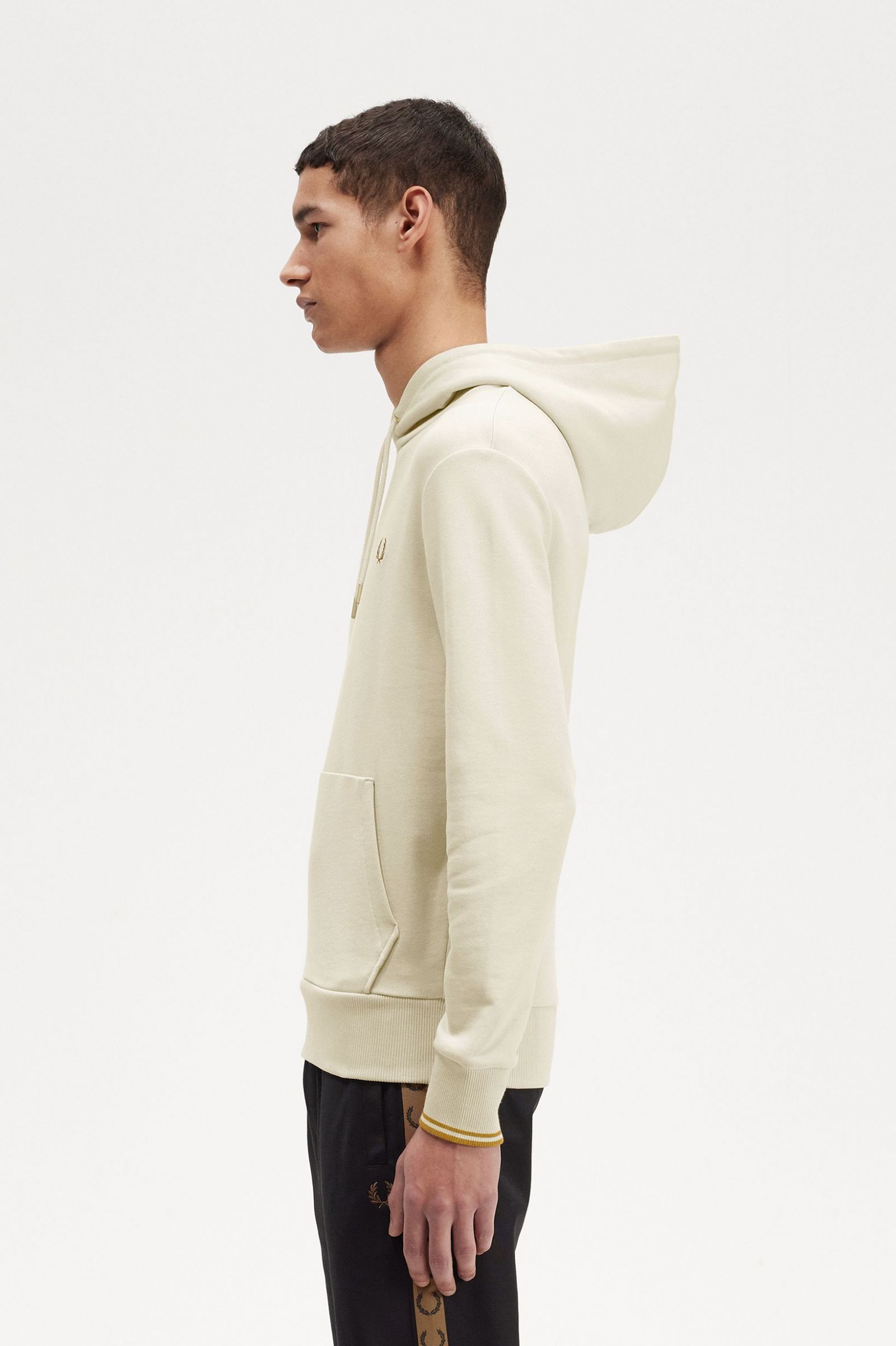 Tipped Hooded Sweatshirt Oatmeal