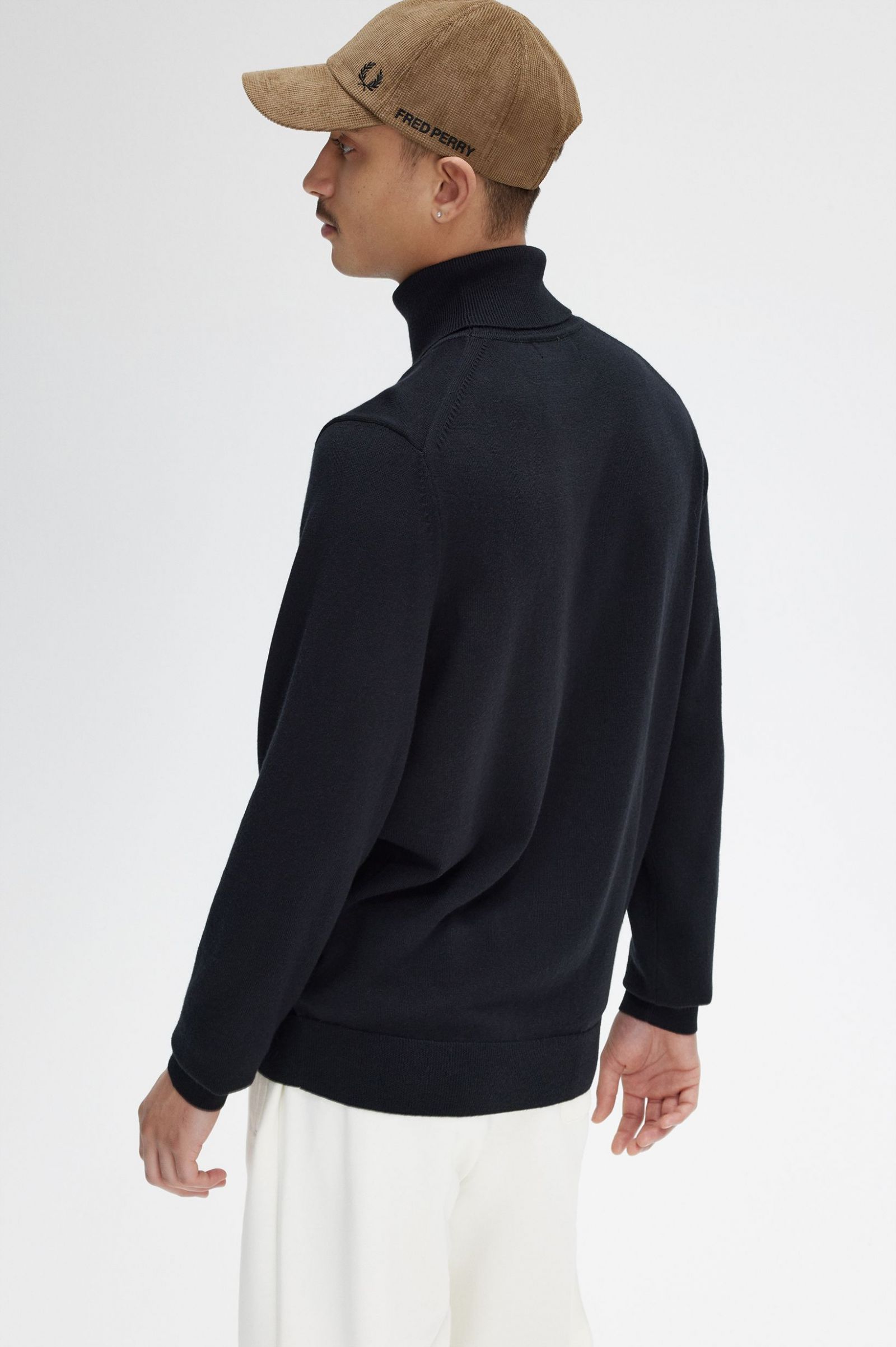 Roll Neck Jumper Black