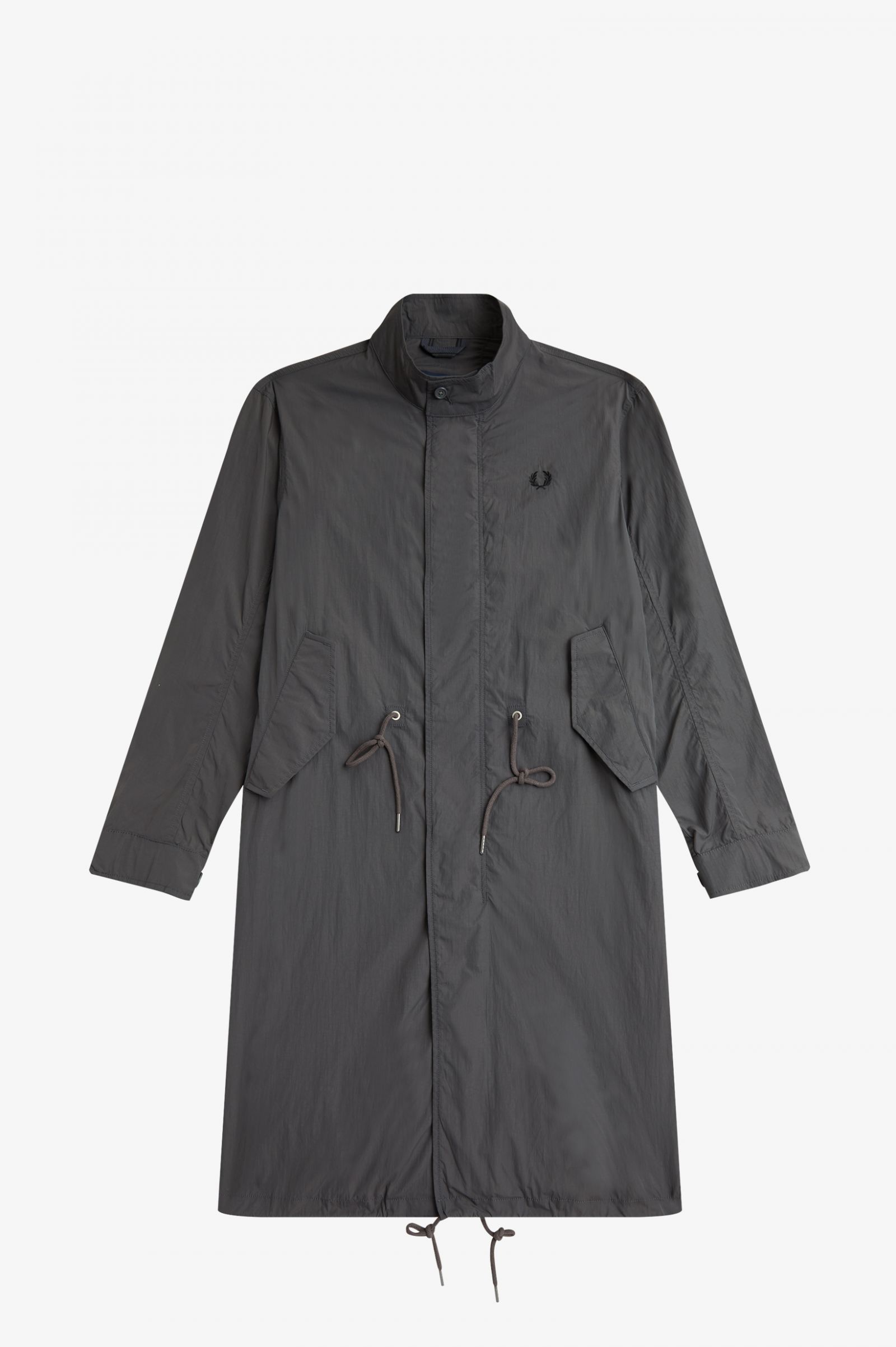 Straight Hem Parka Gunmetal