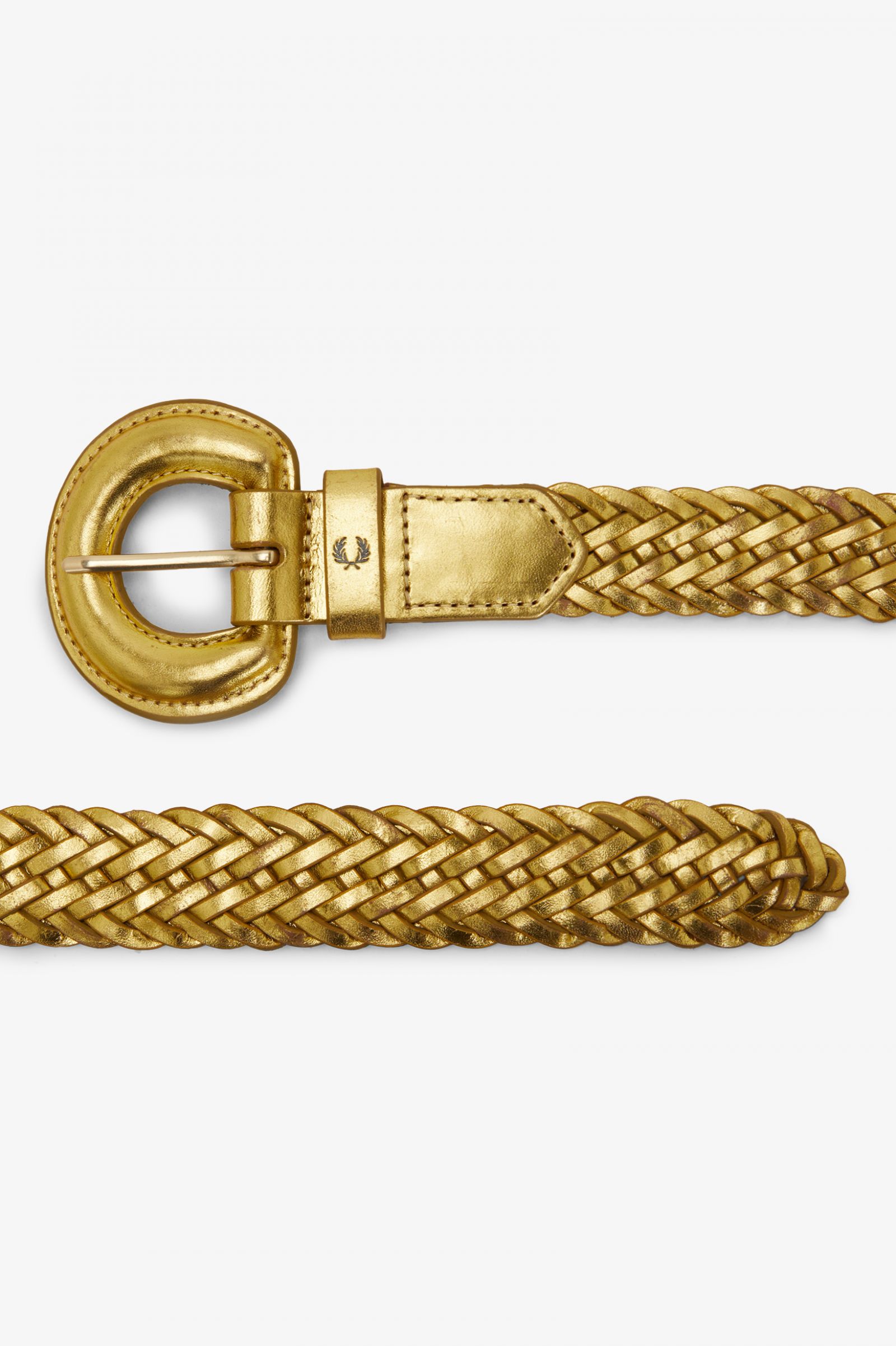 Amy Winehouse FoundationWoven Leather Belt Gold