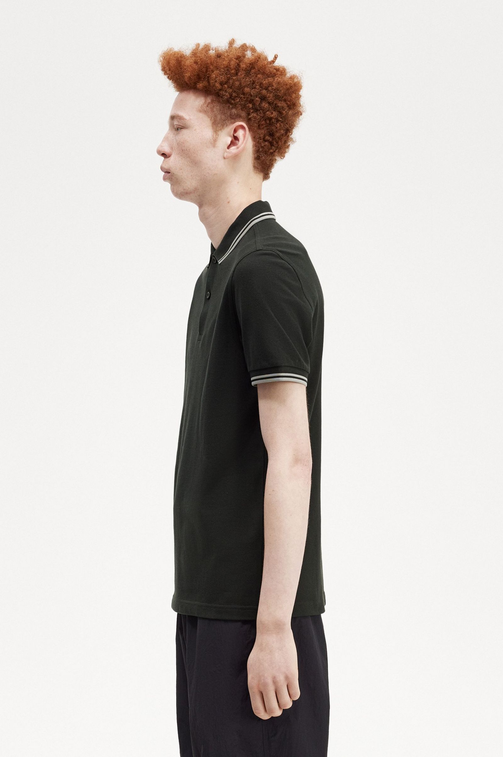 The Fred Perry ShirtM3600 Night Green / Seagrass / Seagrass