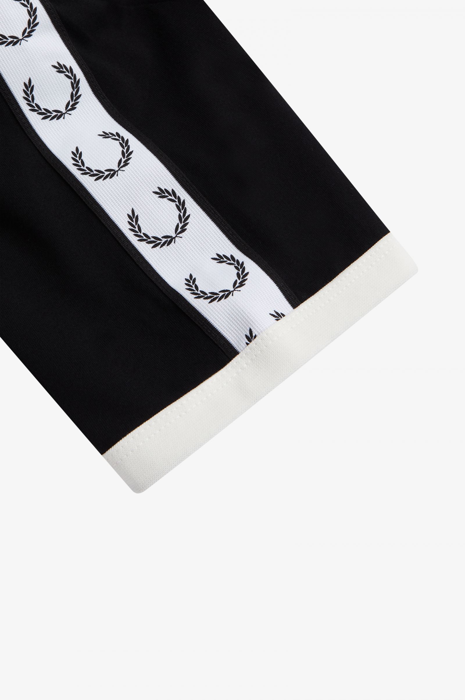 Taped Ringer T-Shirt Black