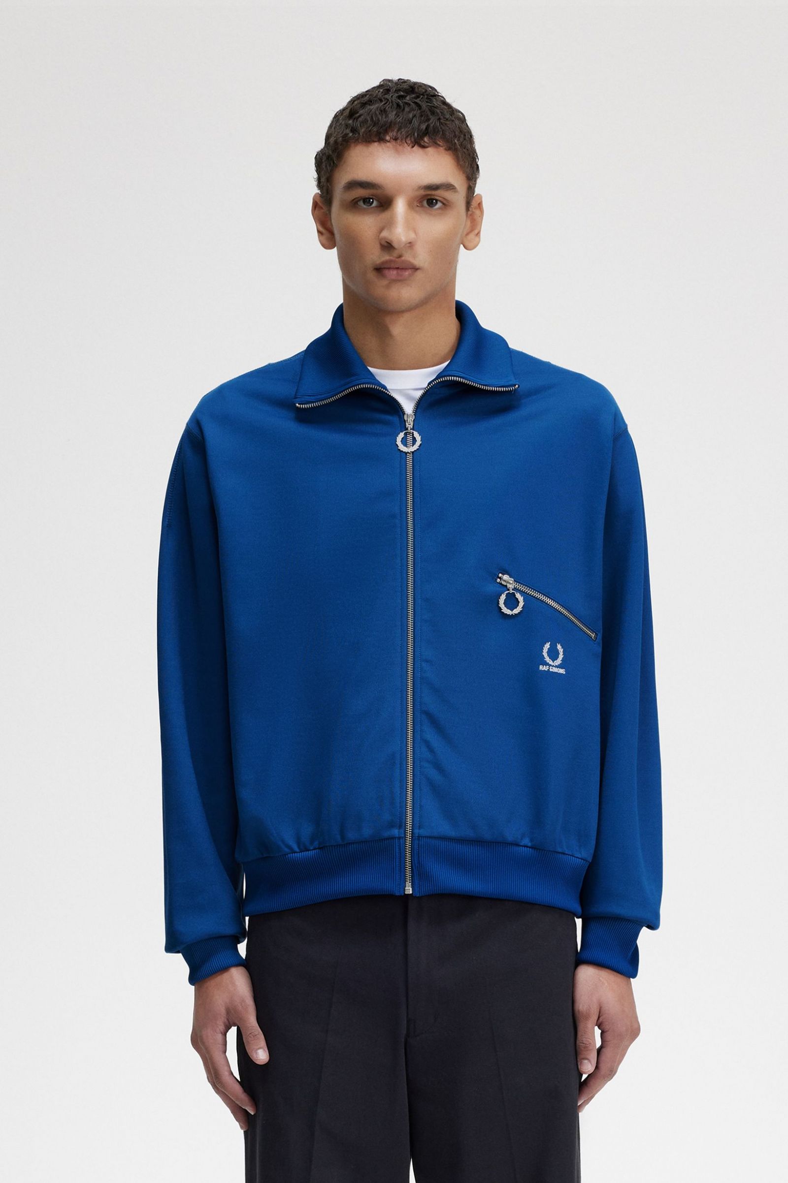 Raf SimonsPrinted Track Jacket Royal Blue