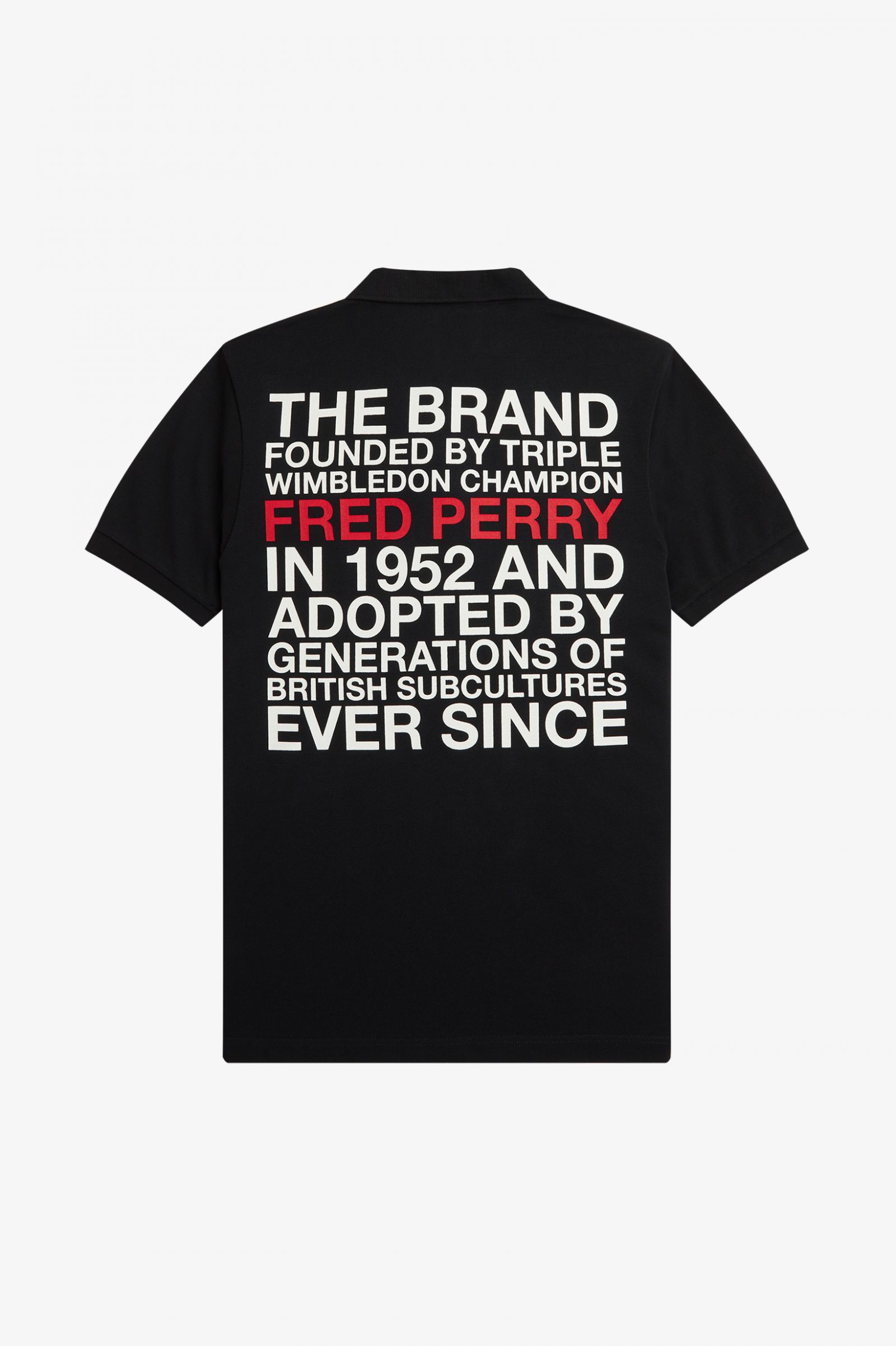 PleasuresLogo Fred Perry Shirt Black