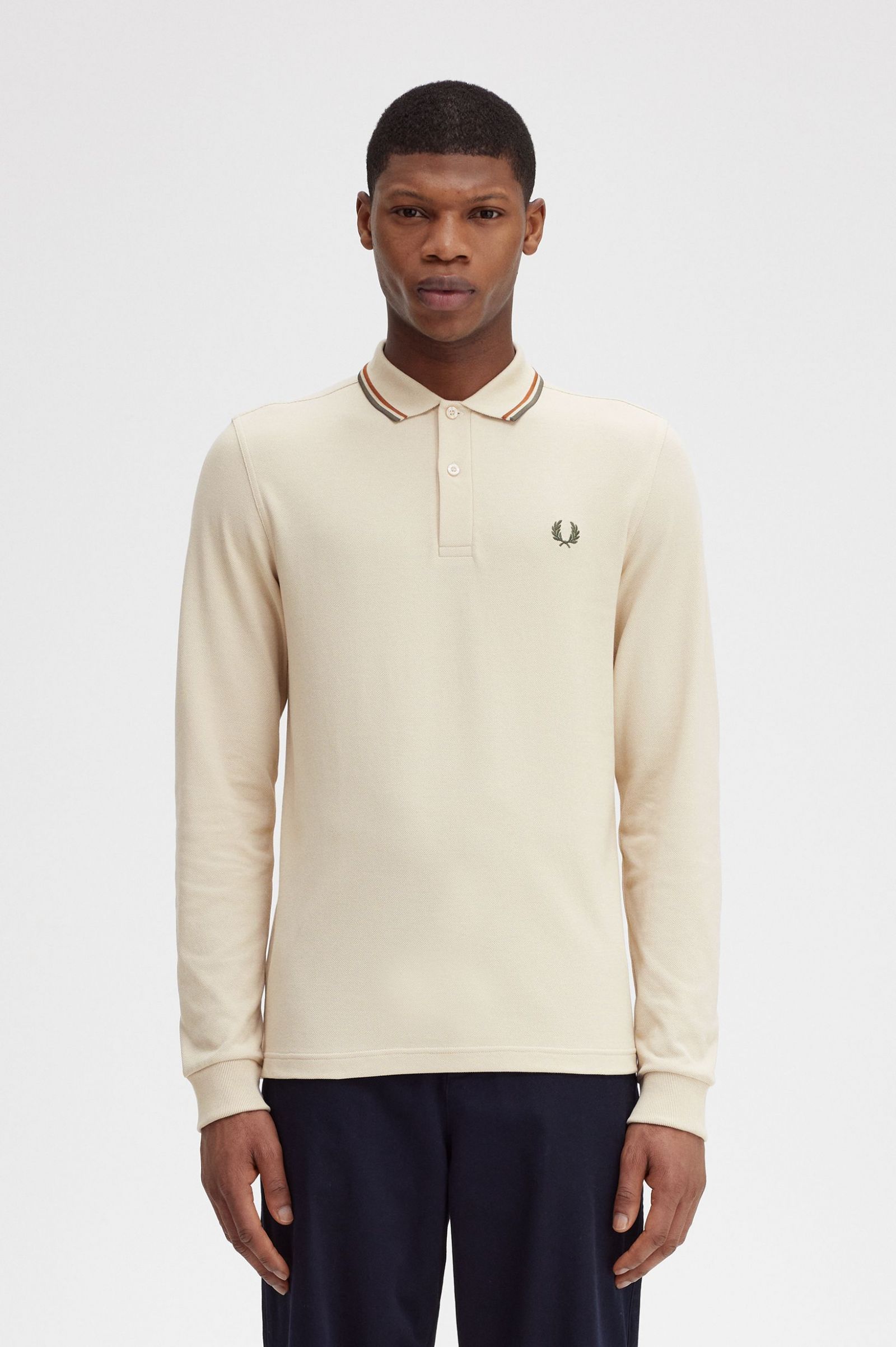 The Fred Perry ShirtM3636 Oatmeal / Nut Flake / Field Green