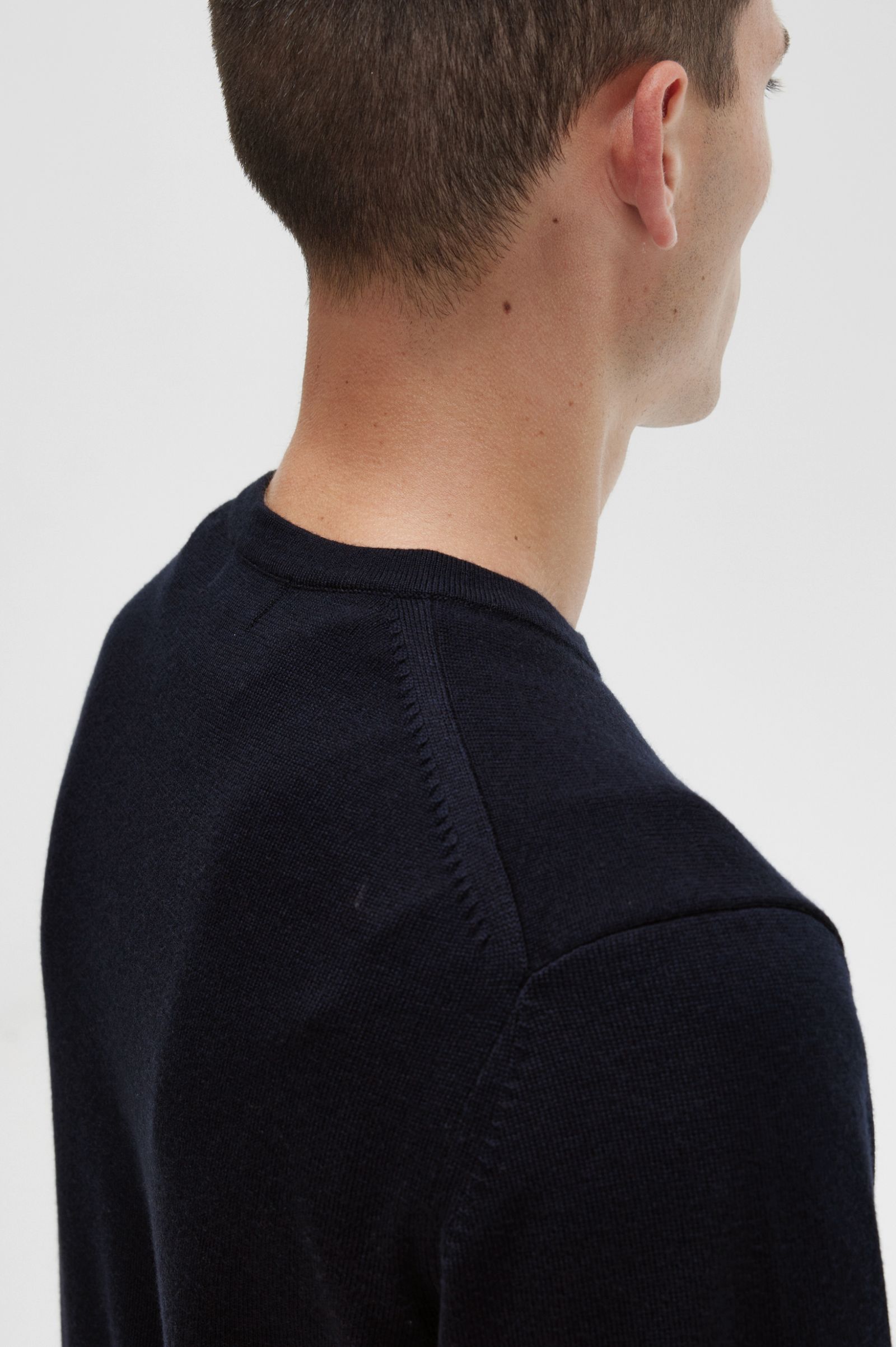 Classic Crew Neck Jumper Navy