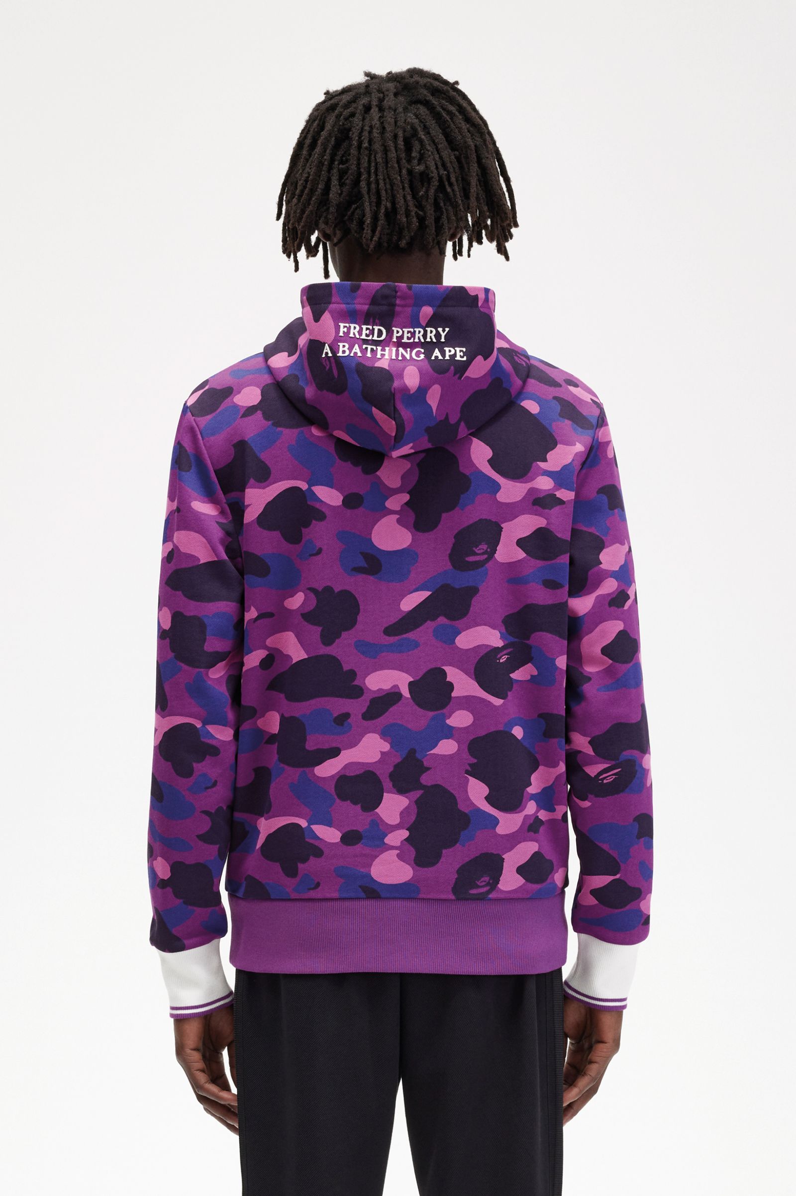 A Bathing Ape®Camouflage Hooded Sweatshirt Black