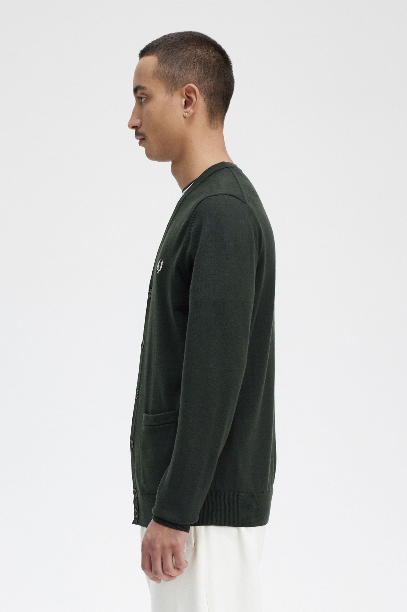 Classic Cardigan Night Green