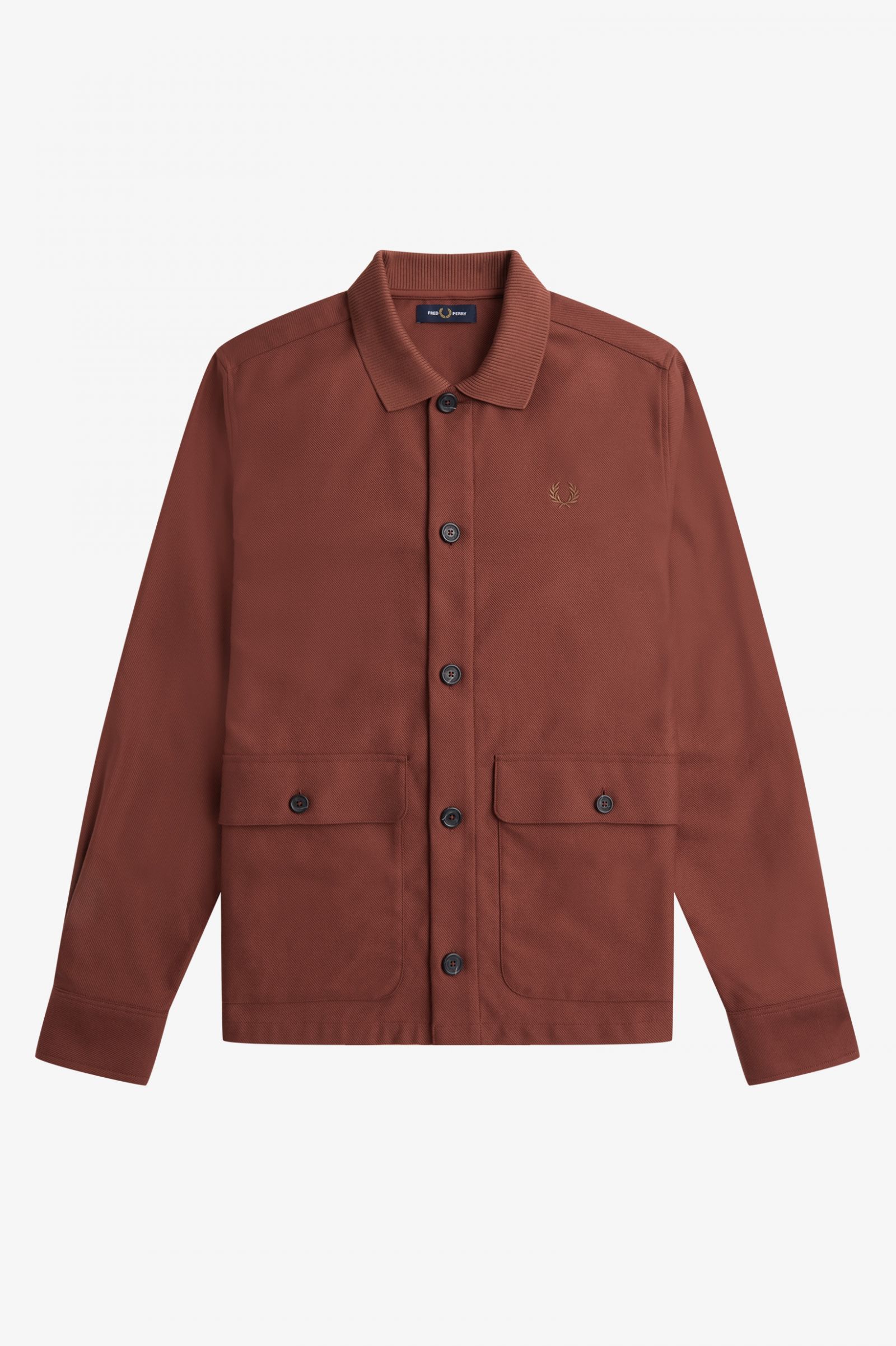 Utility Pocket Overshirt Whisky Brown