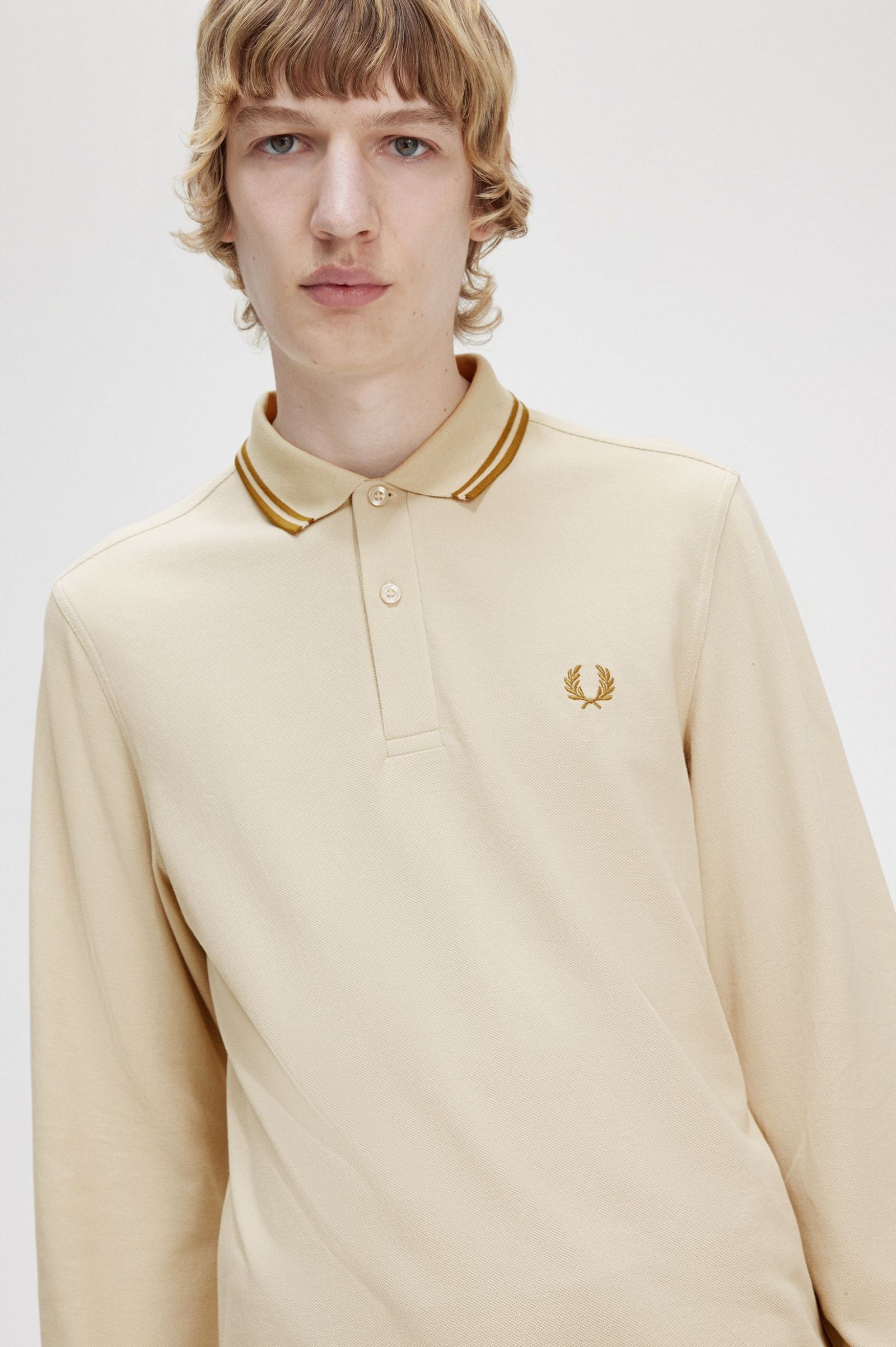 The Fred Perry ShirtM3636 Oatmeal / Dark Caramel / Dark Caramel