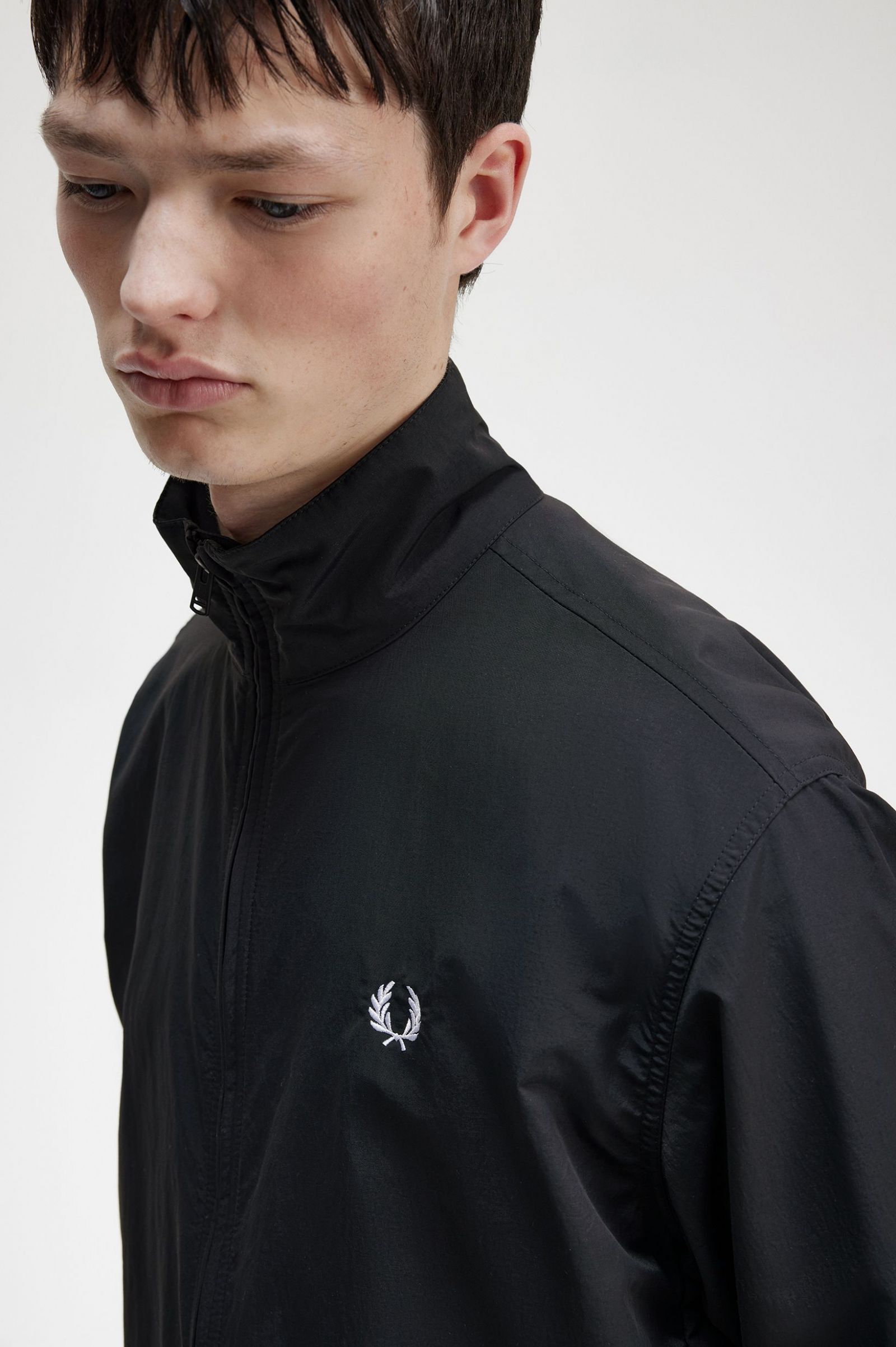 Woven Track Jacket Black