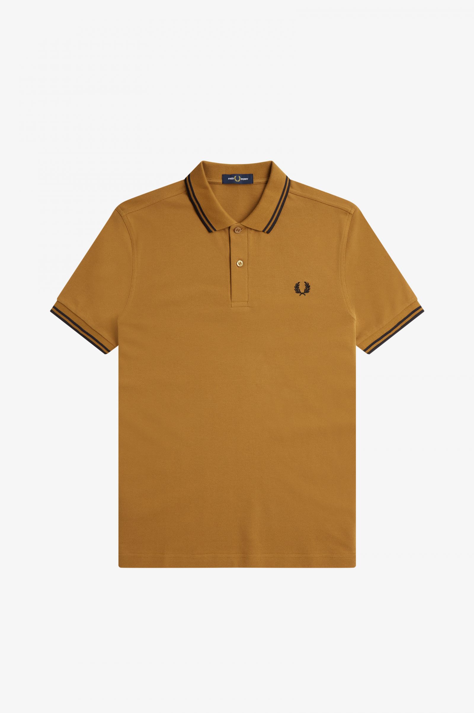 The Fred Perry ShirtM3600 Dark Caramel / Black / Black