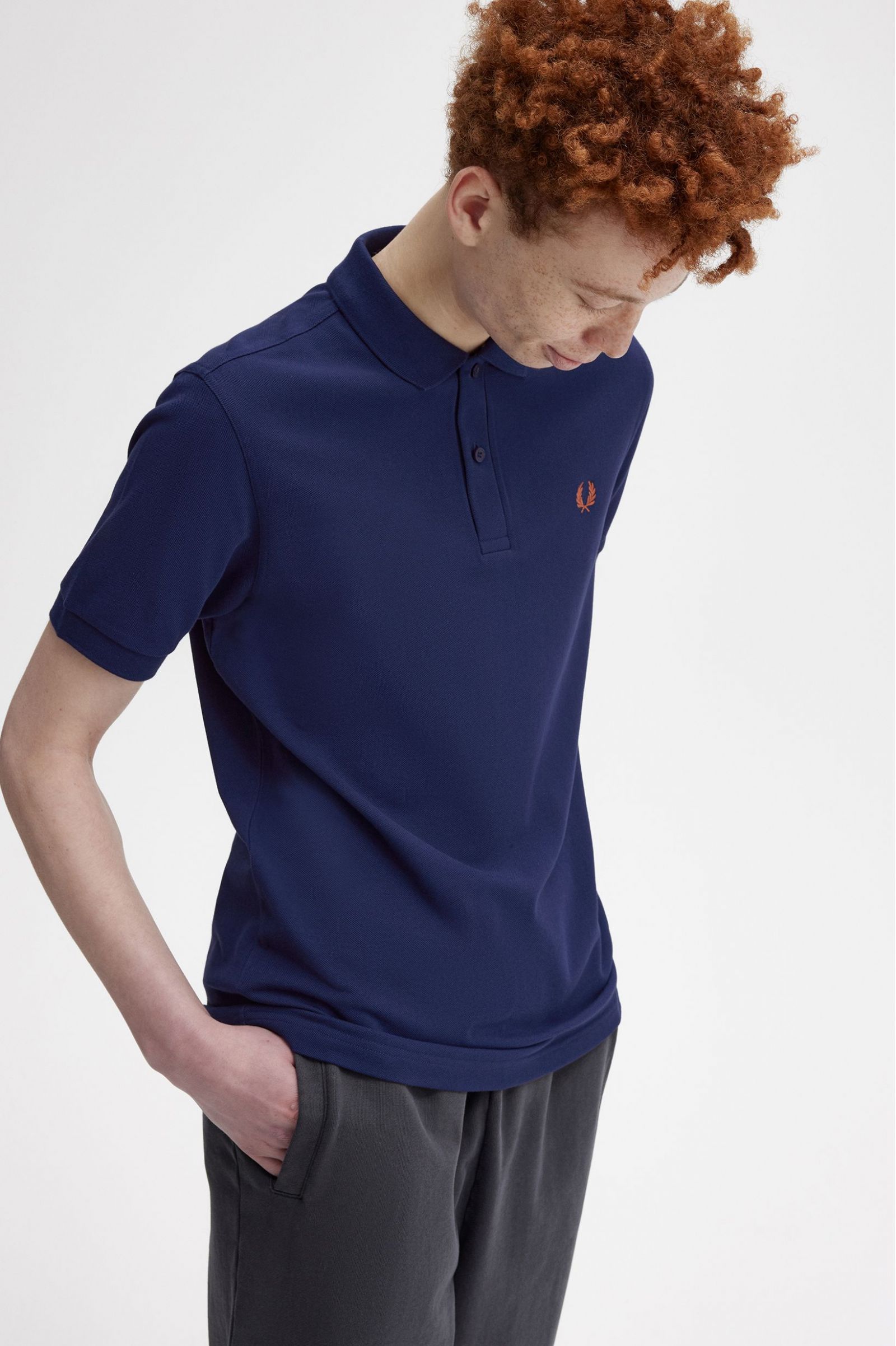 The Fred Perry ShirtM6000 French Navy / Whisky Brown