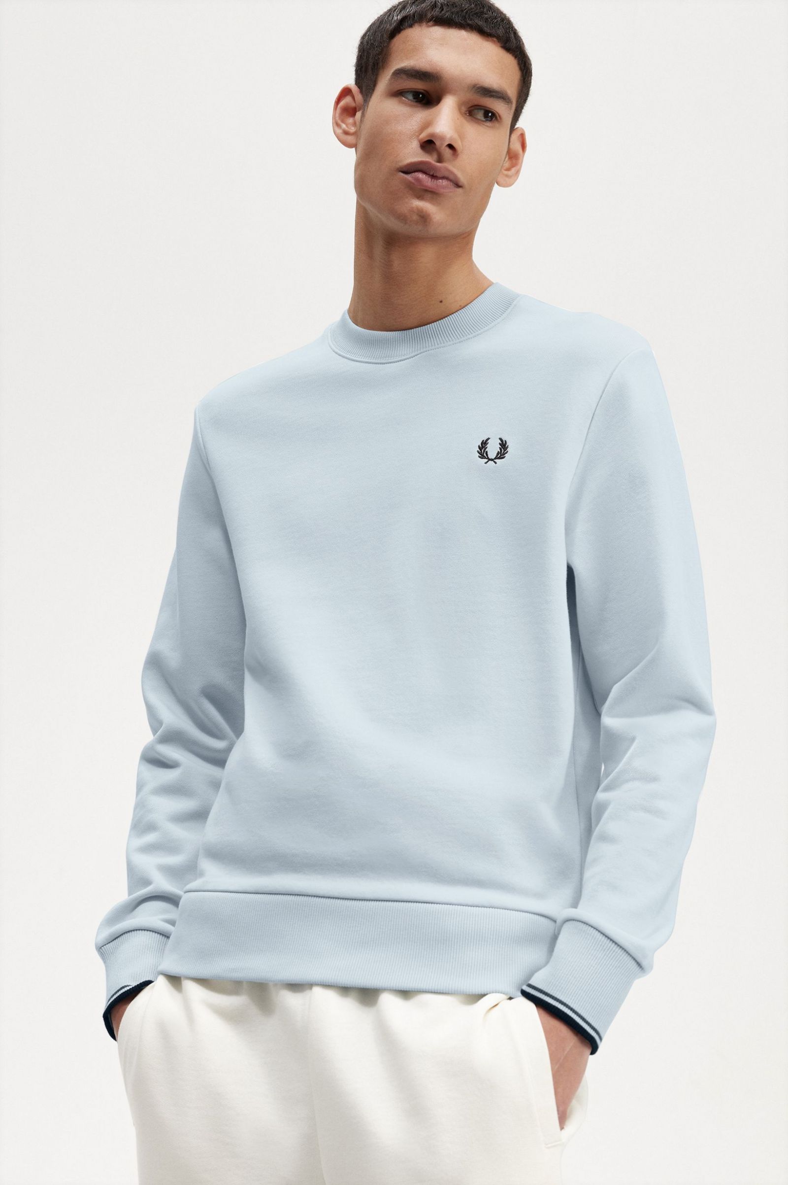 Crew Neck Sweatshirt Light Ice