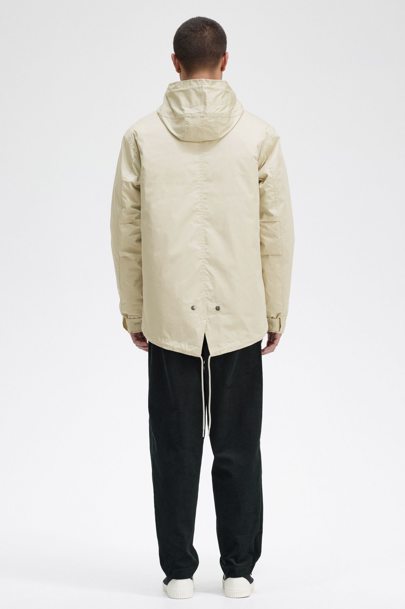 Short Padded Parka Light Oyster