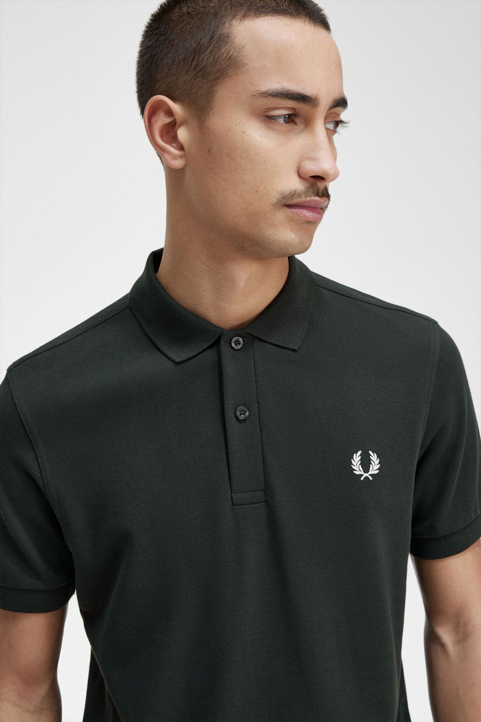 The Fred Perry ShirtM6000 Night Green / Snow White