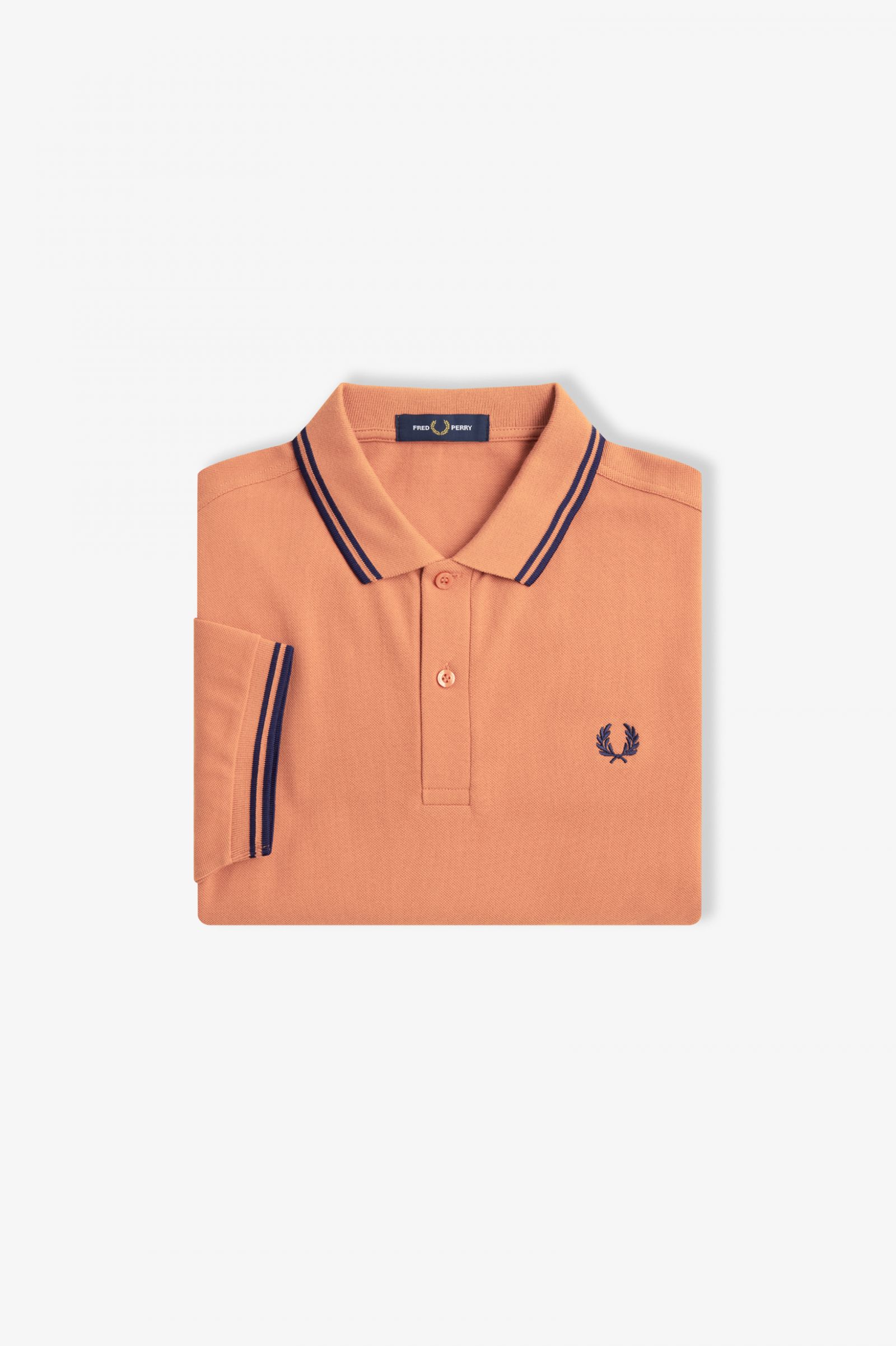 The Fred Perry ShirtM3600 Light Rust / French Navy / French Navy