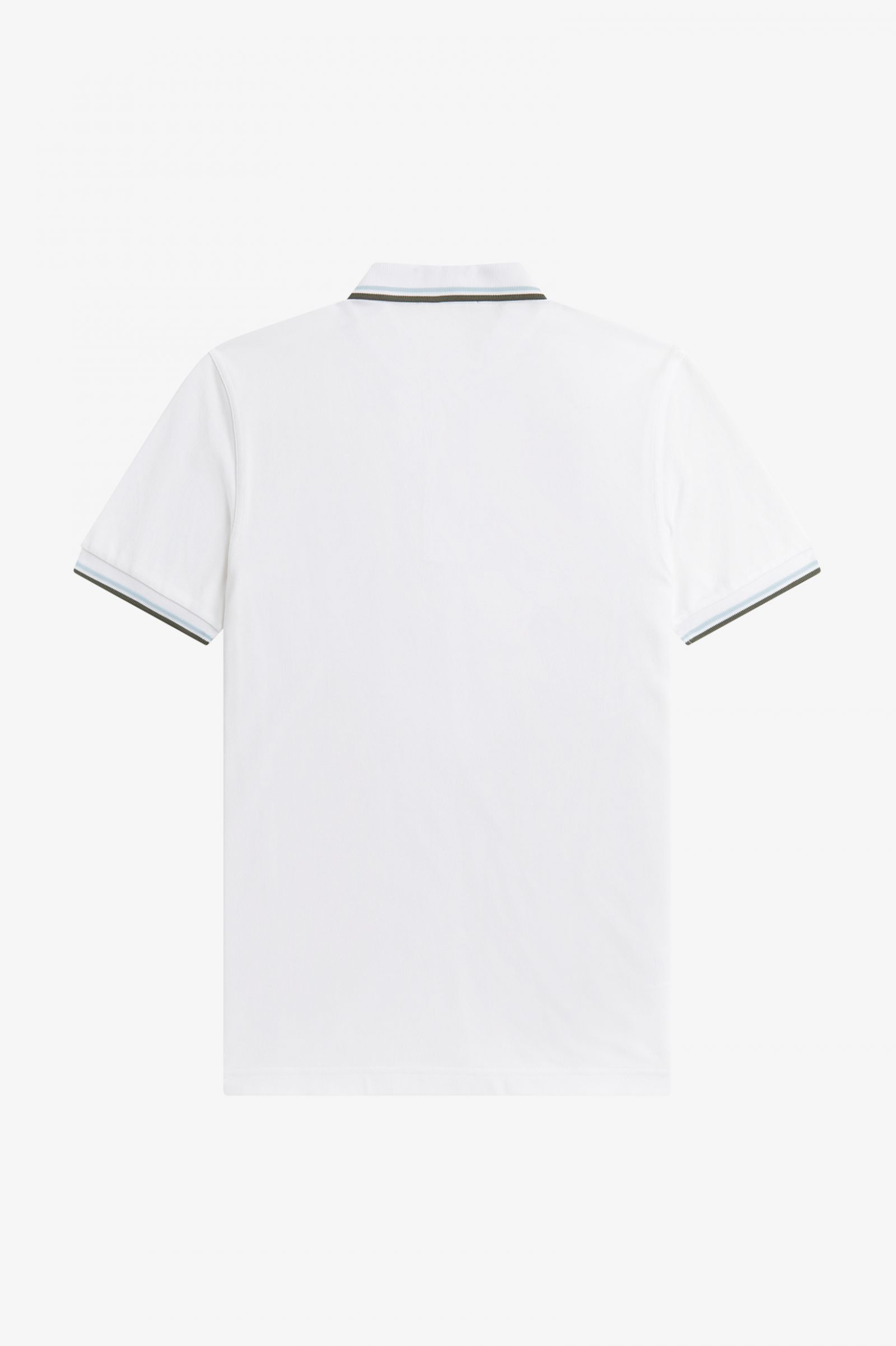 The Fred Perry ShirtM3600 White / Light Ice / Field Green