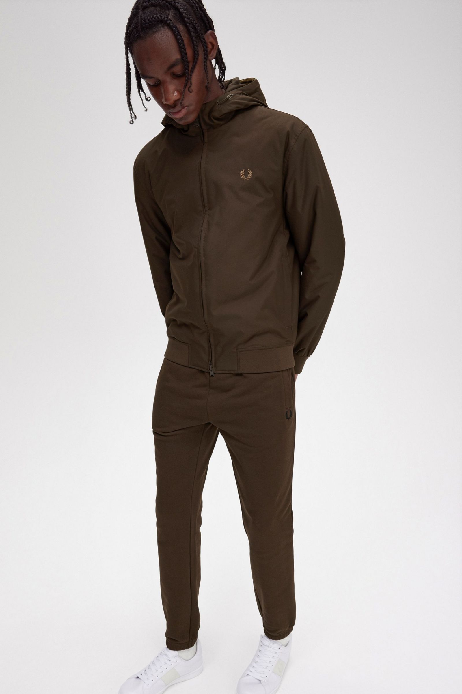 Padded Hooded Brentham Jacket Burnt Tobacco