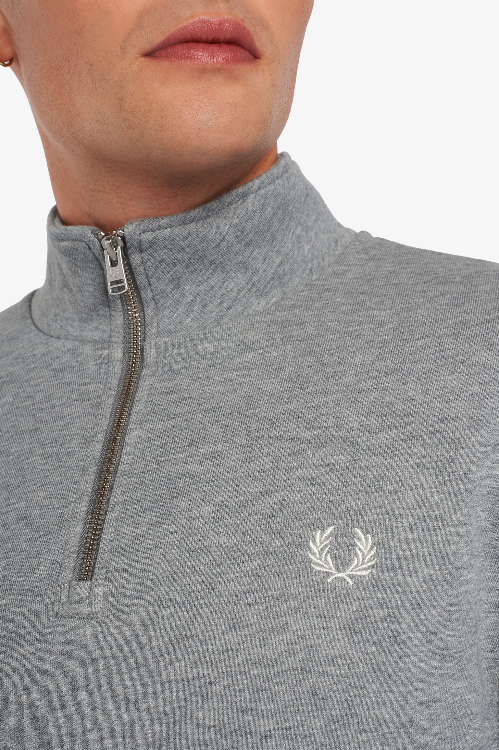 Half Zip Sweatshirt Steel Marl