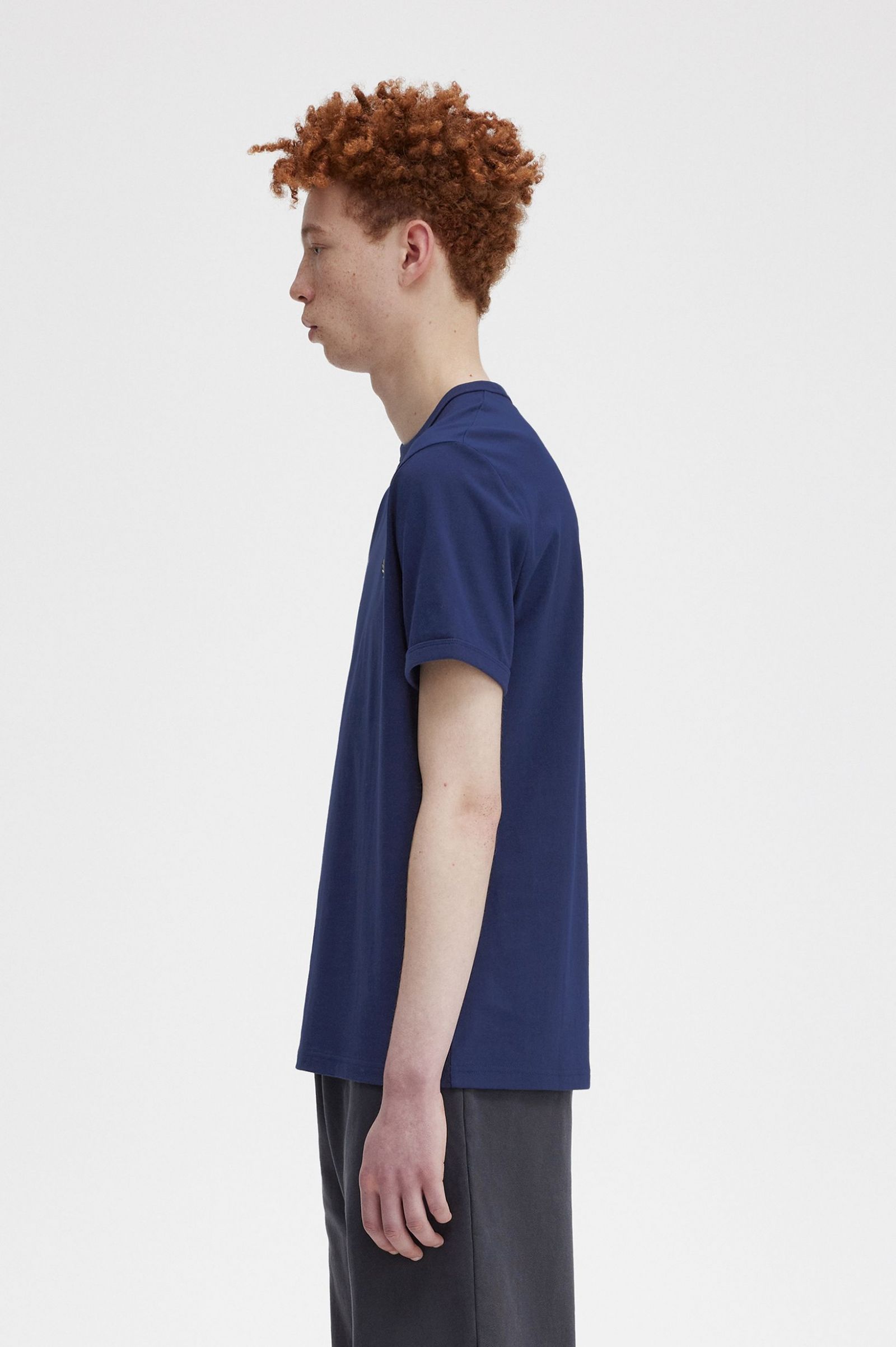 Ringer T-Shirt French Navy / Snow White