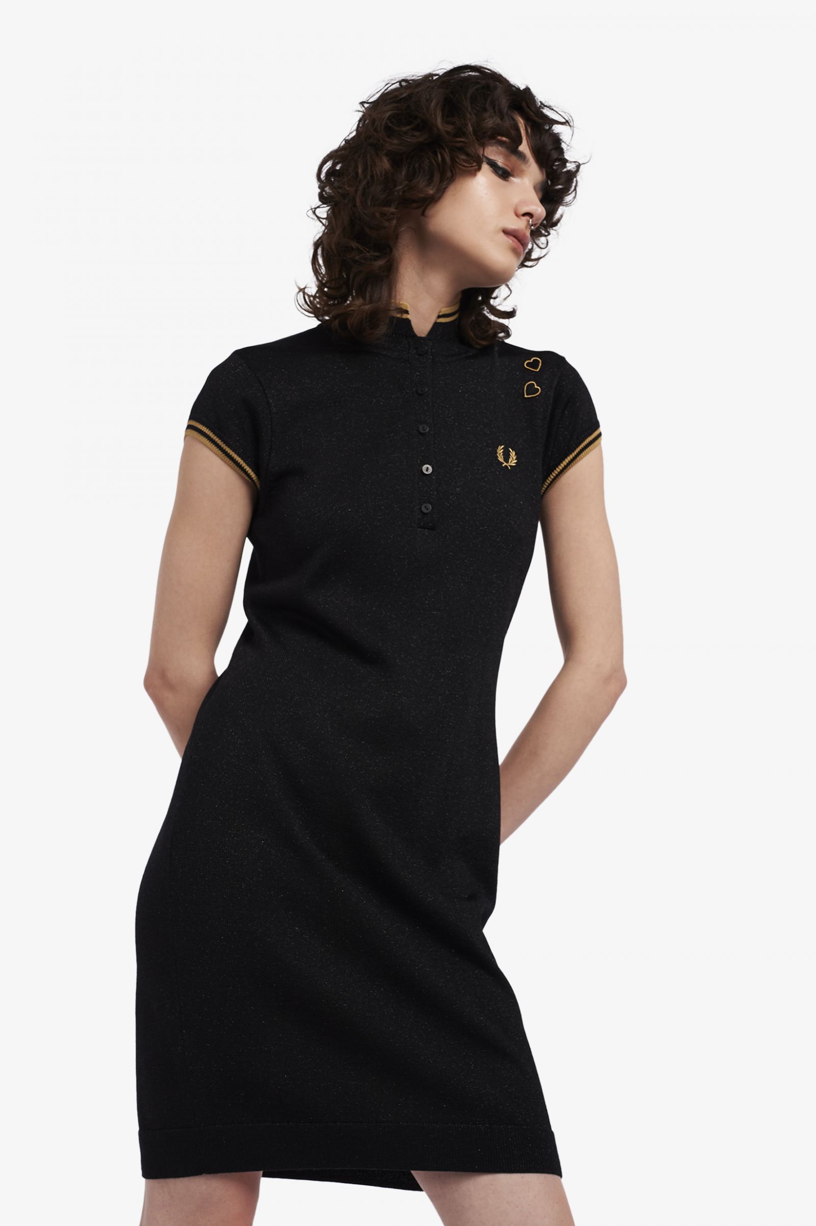Amy Winehouse FoundationMetallic Knitted Dress Black