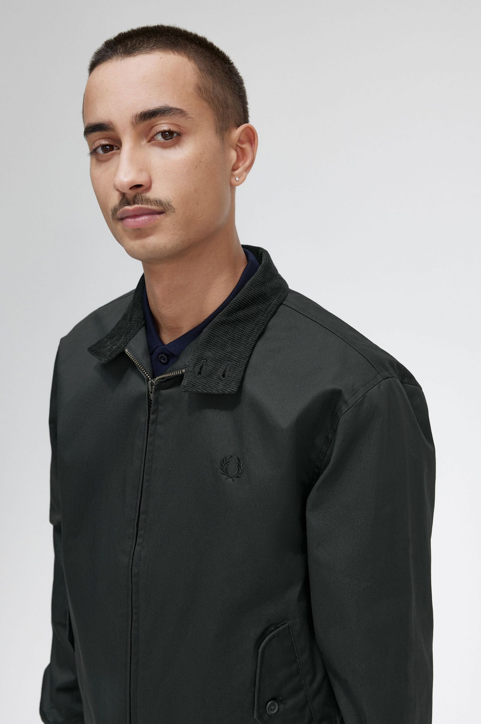 Waxed Cotton Jacket Night Green