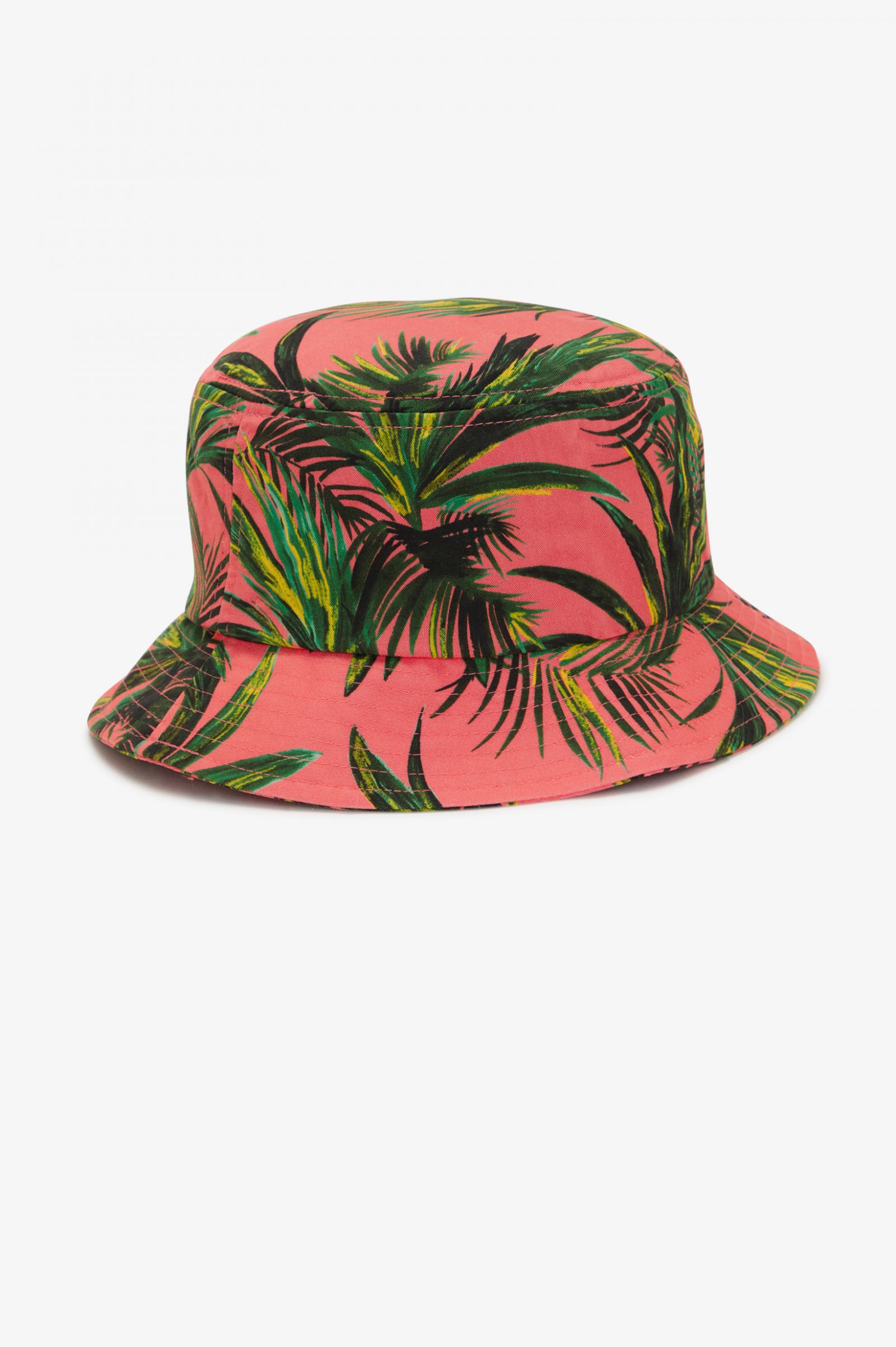 Amy Winehouse FoundationPalm Print Bucket Hat Coral Heat