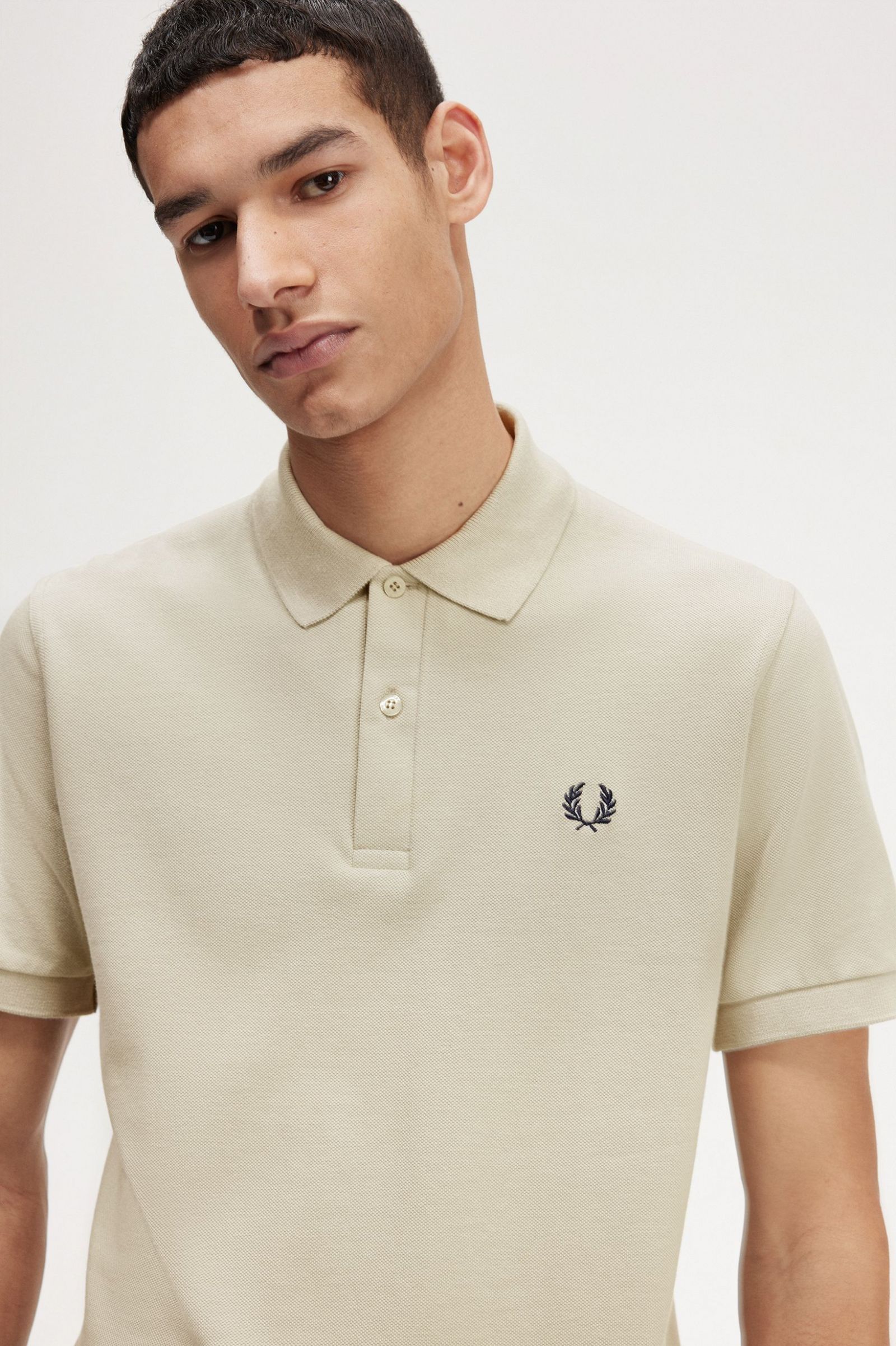 The Fred Perry ShirtM3 Light Oyster / Navy