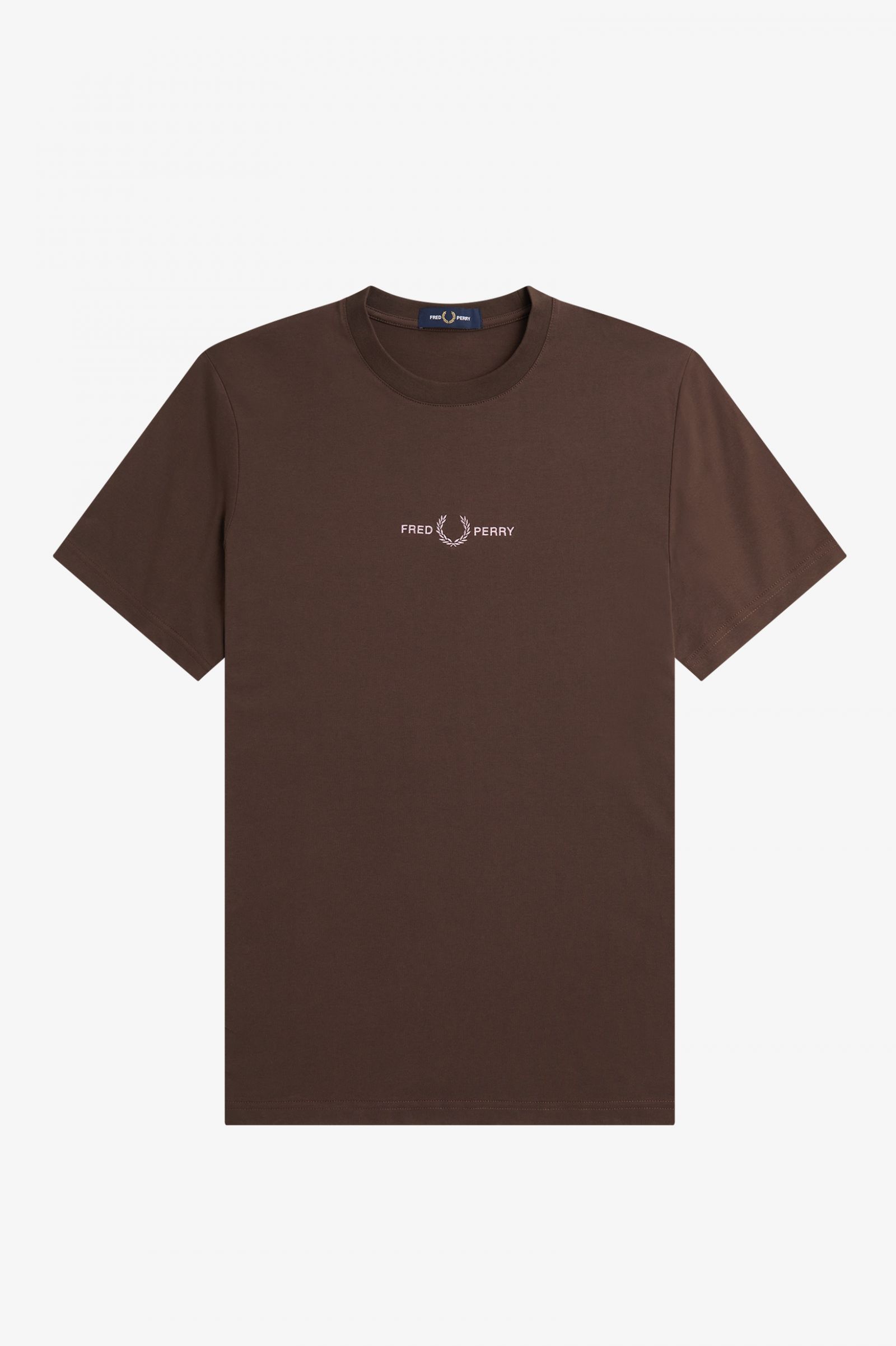 Embroidered T-Shirt Burnt Tobacco