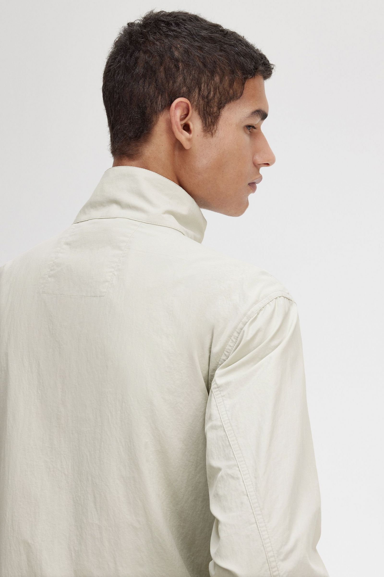 Woven Track Jacket Light Oyster