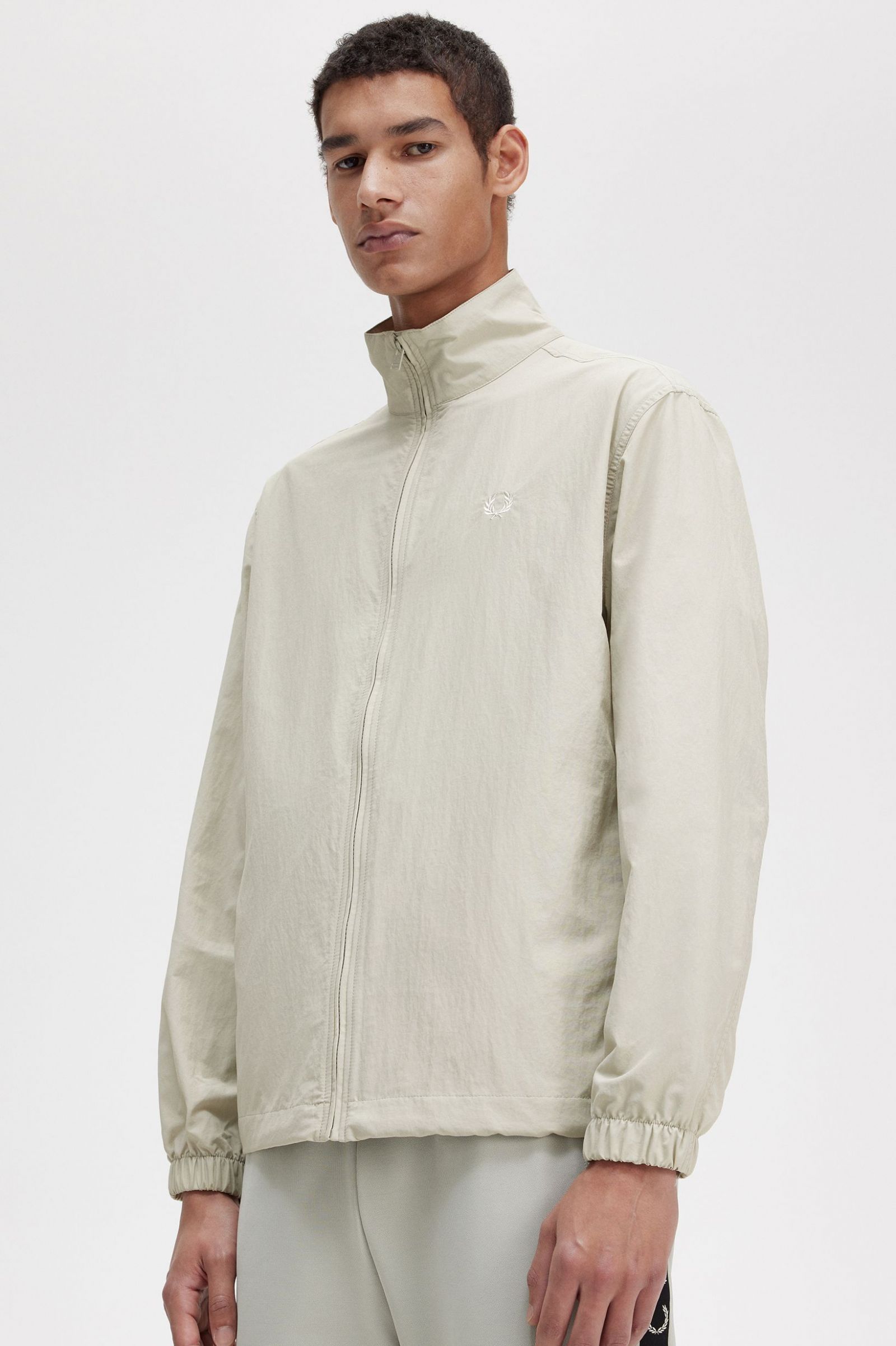 Woven Track Jacket Light Oyster
