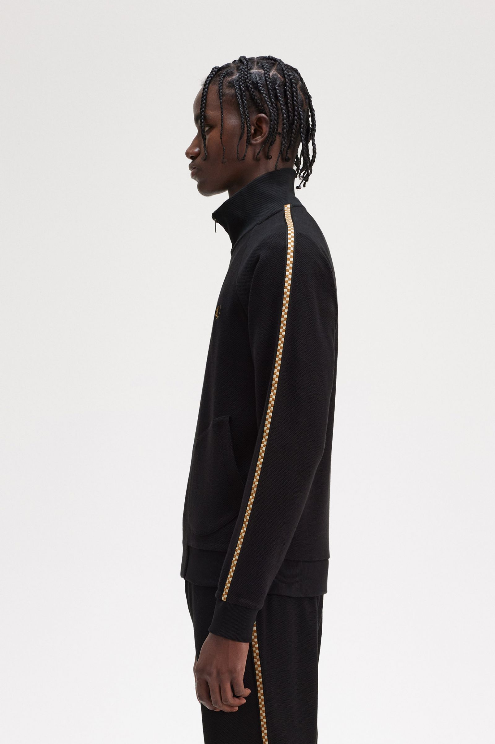 Chequerboard Tape Jacket Navy / Navy