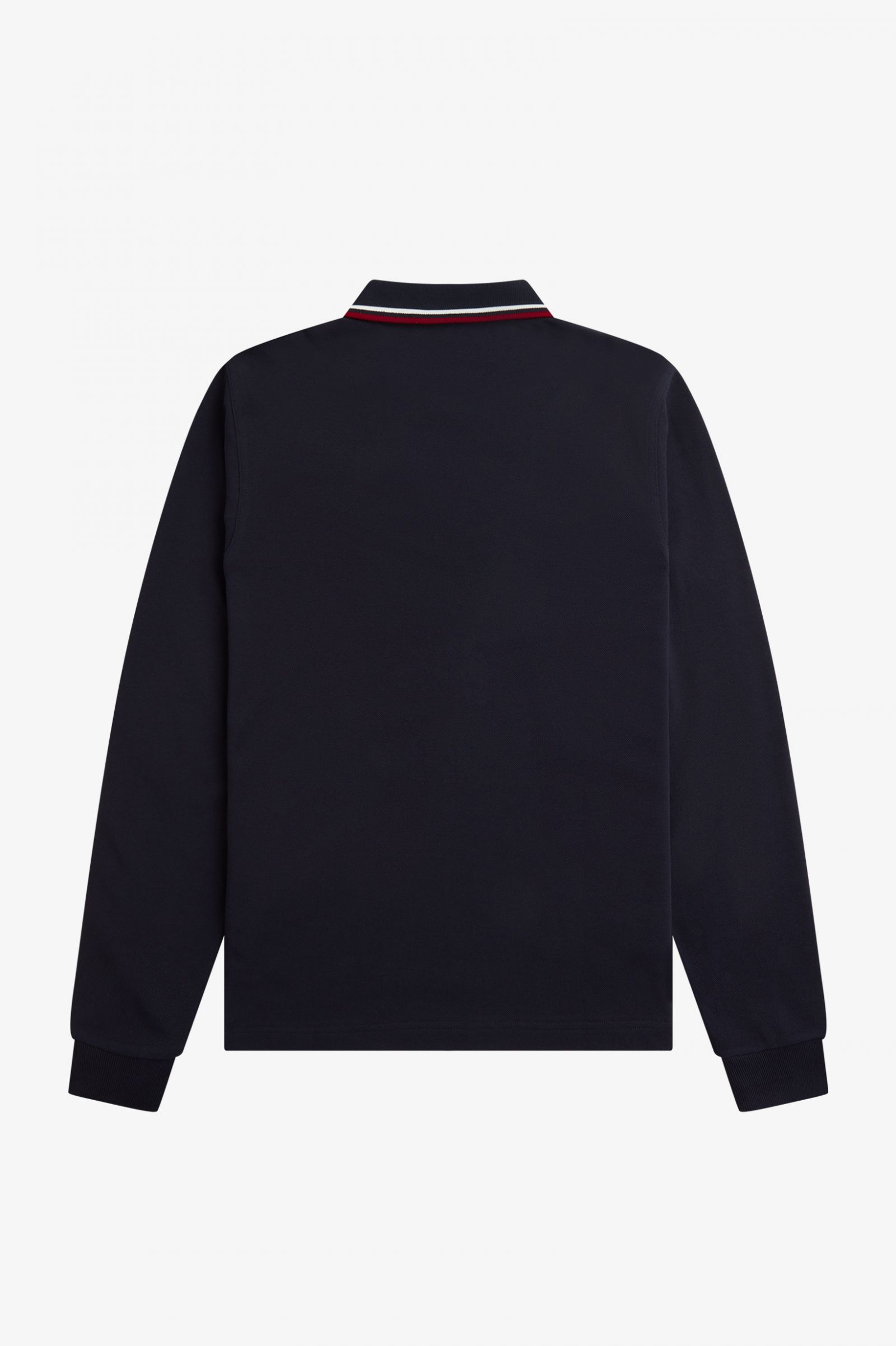 The Fred Perry ShirtM3636 Navy / Snow White / Burnt Red