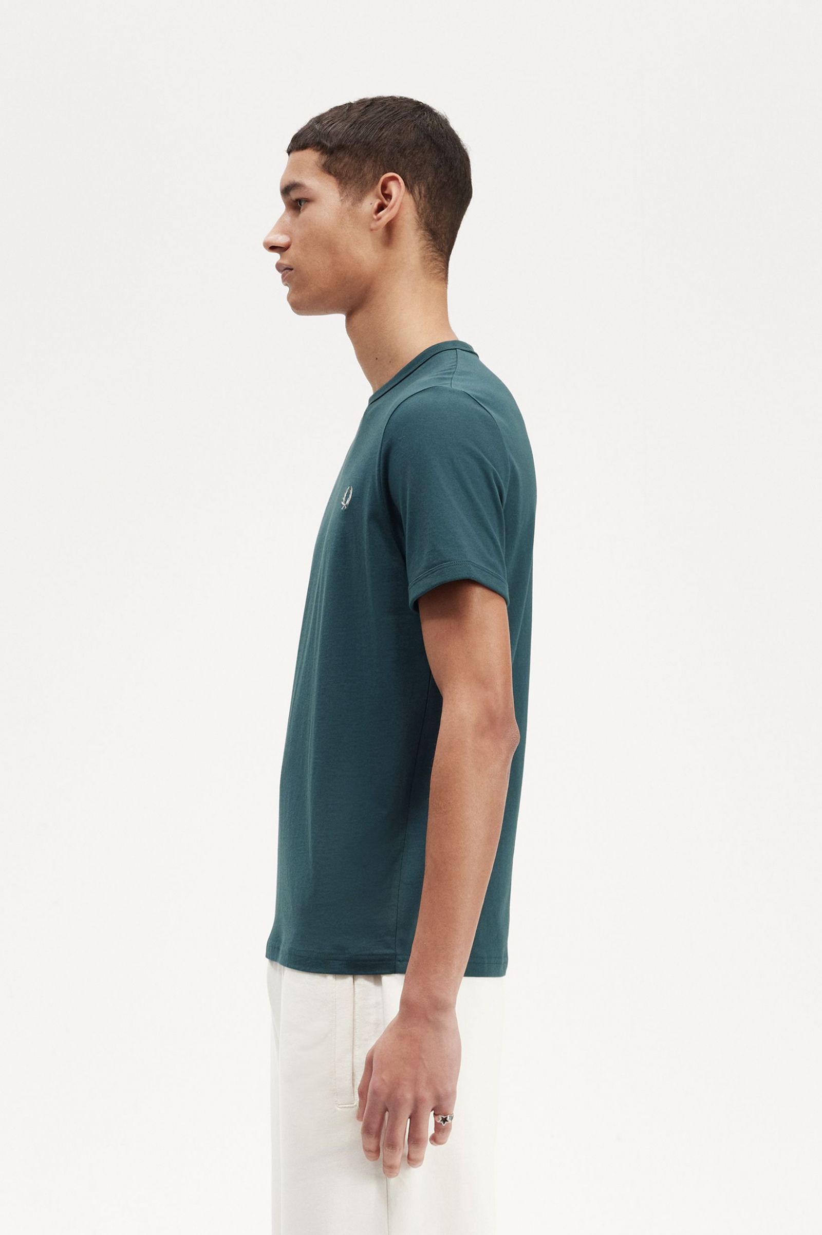 Ringer T-Shirt Petrol Blue