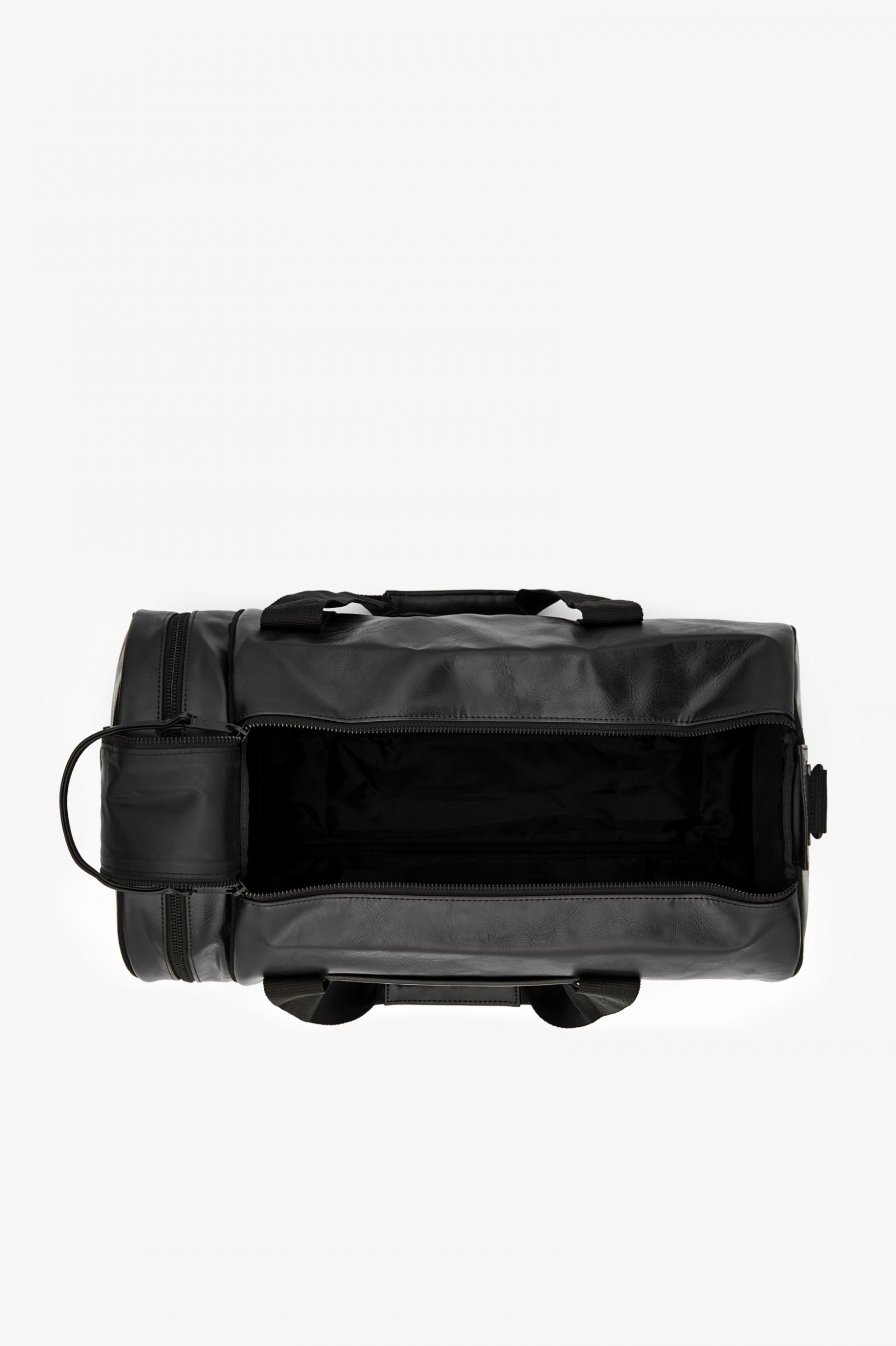 Tonal PU Barrel Bag Black