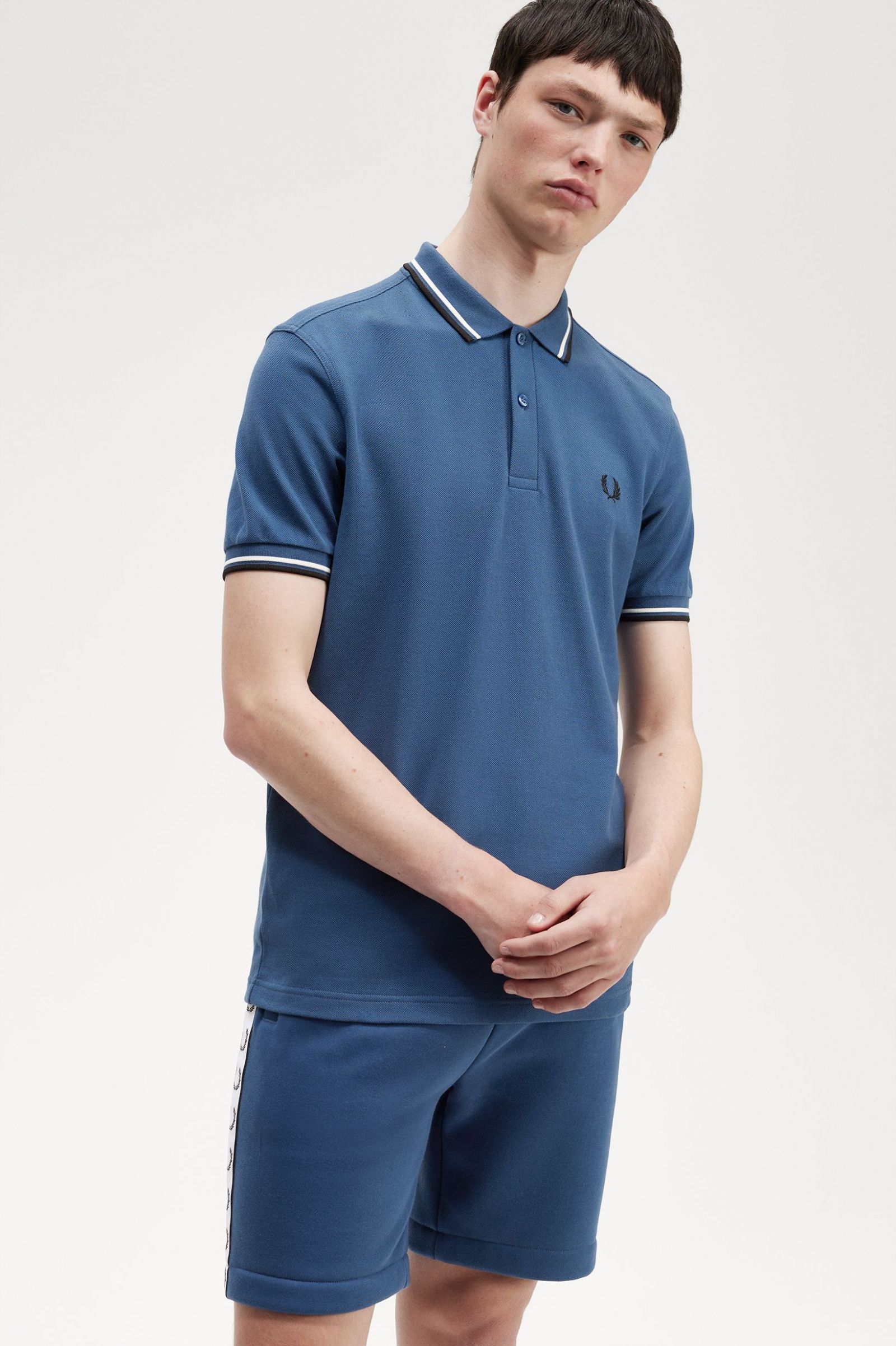 The Fred Perry ShirtM3600 Midnight Blue / Snow White / Black