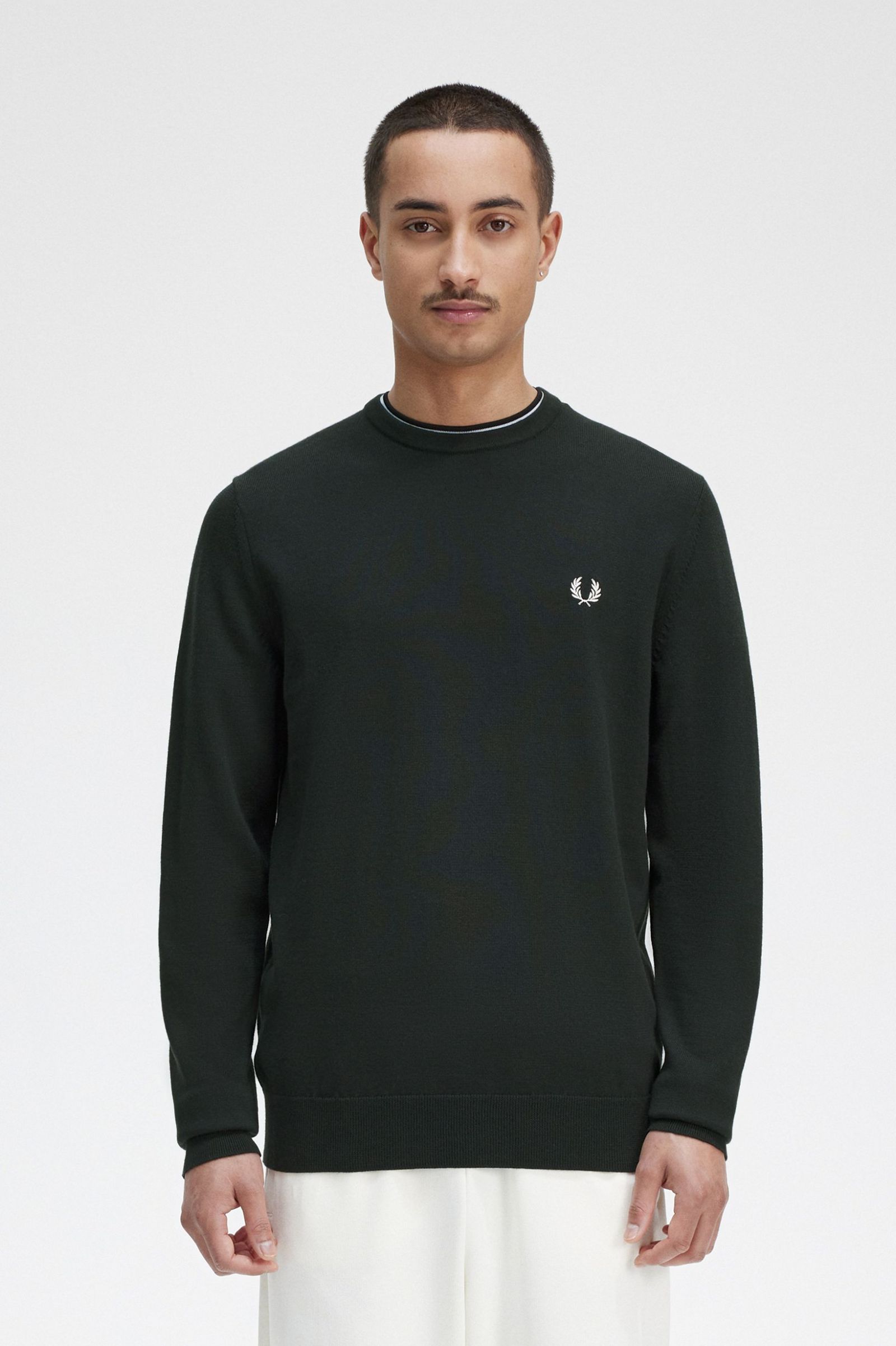 Classic Crew Neck Jumper Night Green