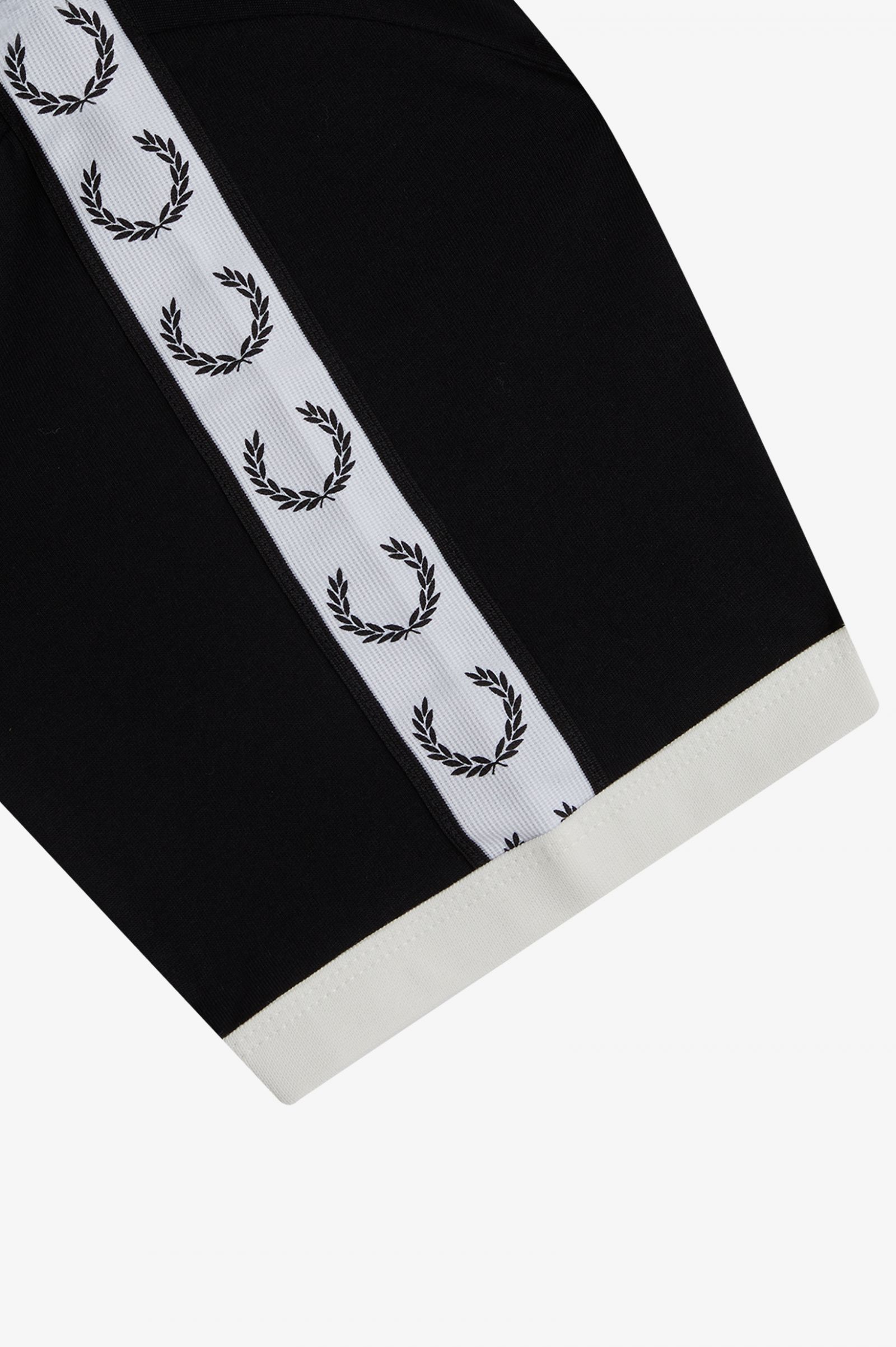 Taped Ringer T-Shirt Black