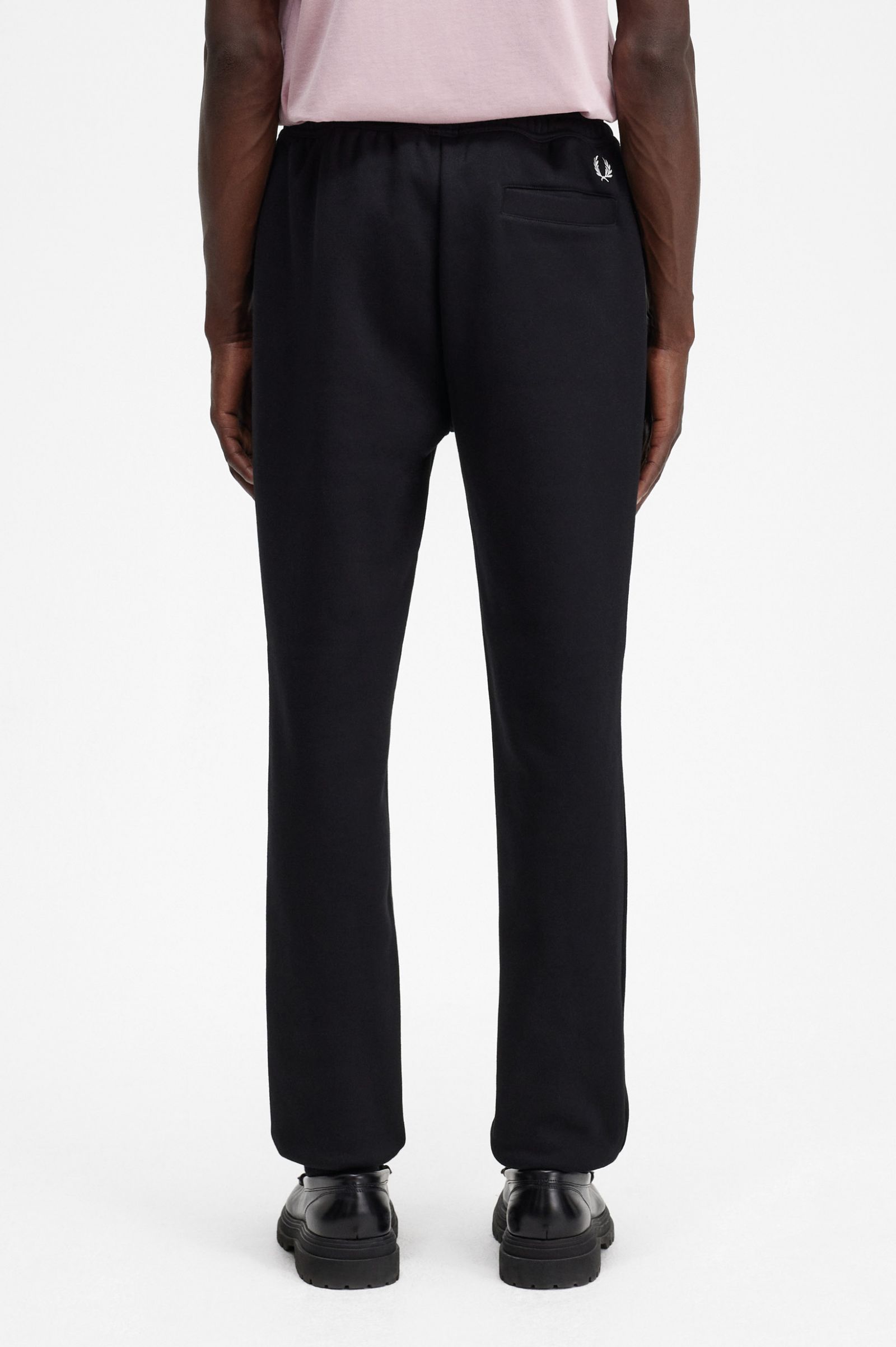 Embroidered Sweat Pants Black