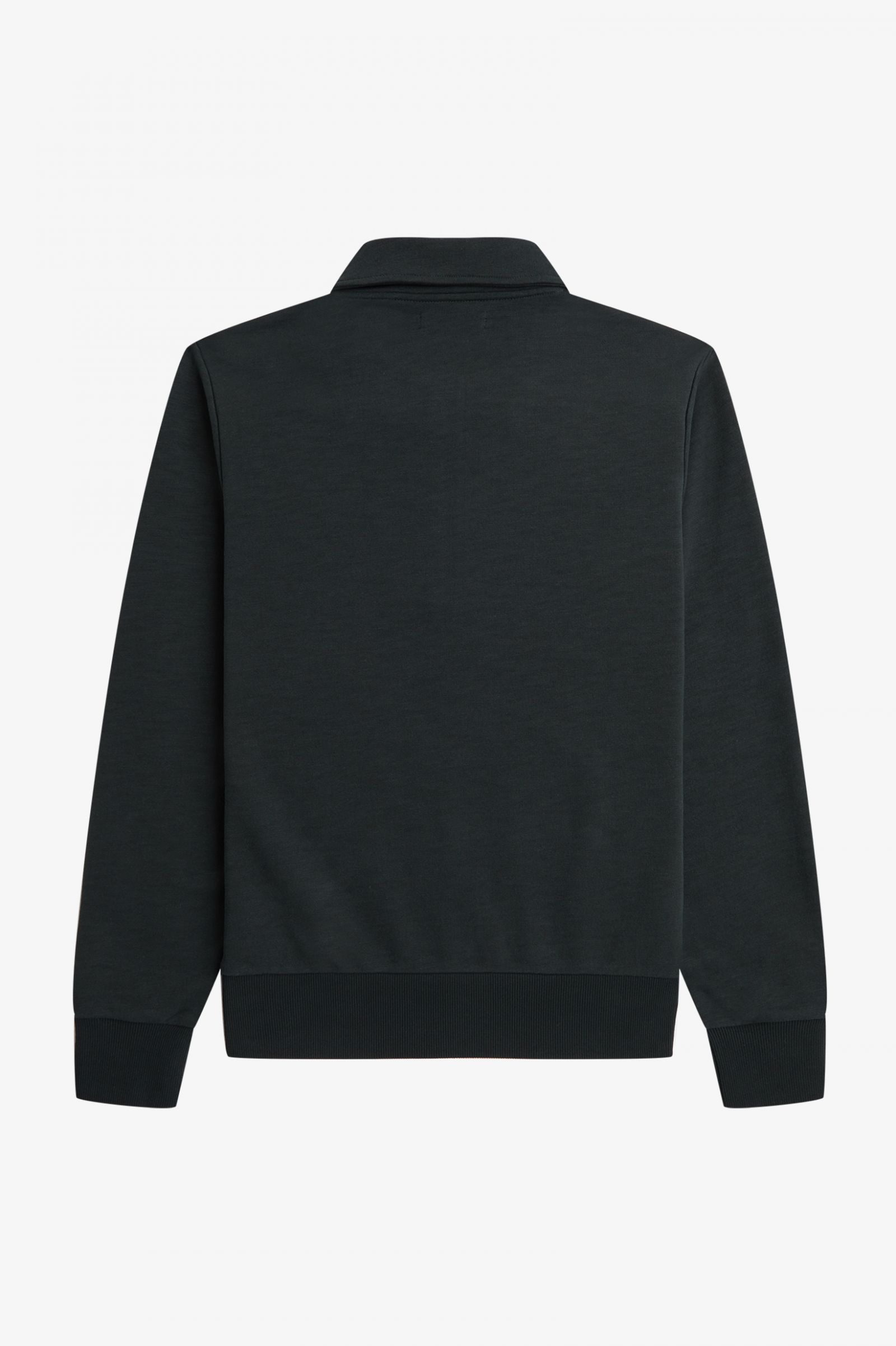 Zip Neck Collar Sweatshirt Night Green