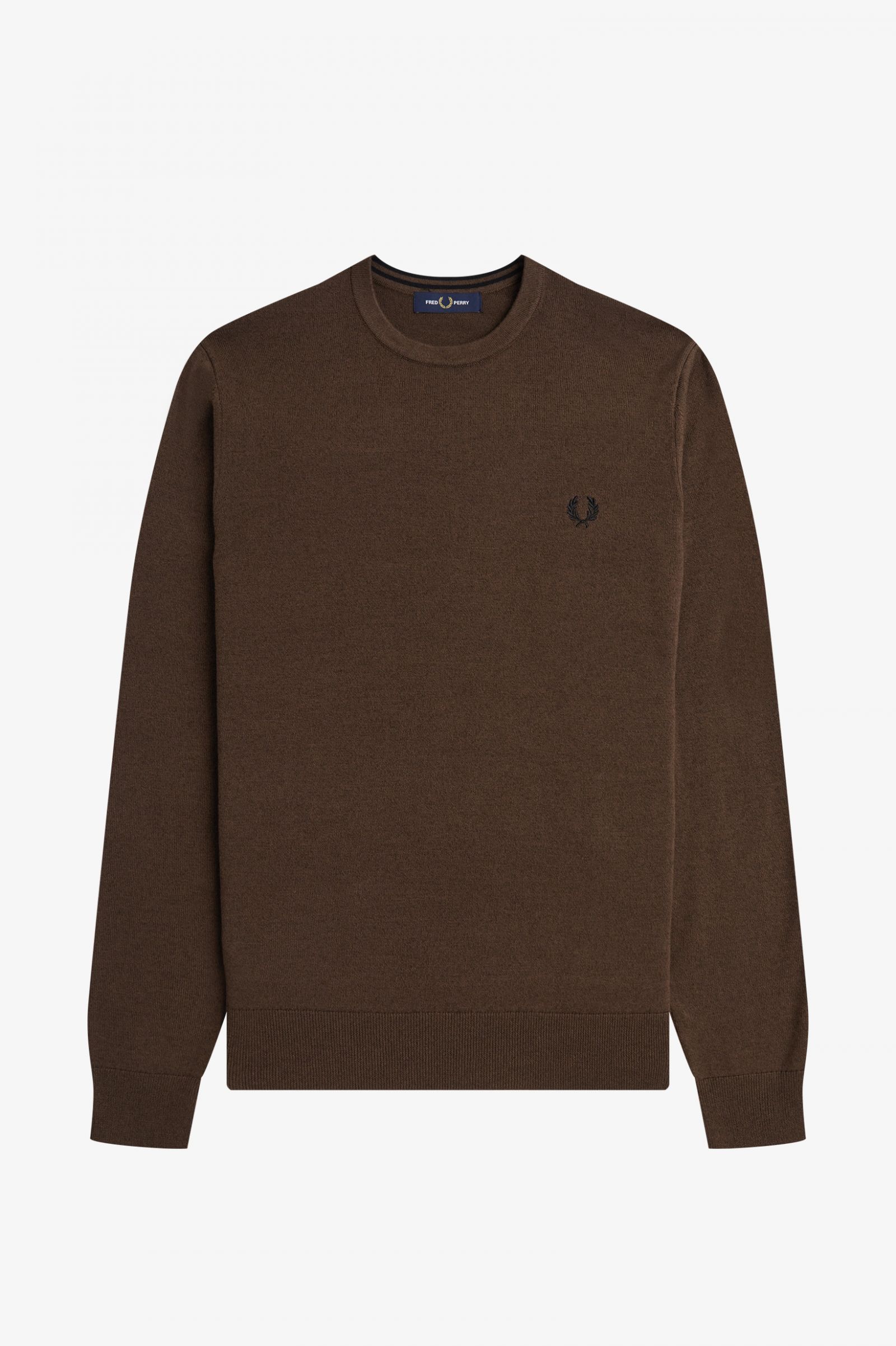 Classic Crew Neck Jumper Burnt Tobacco