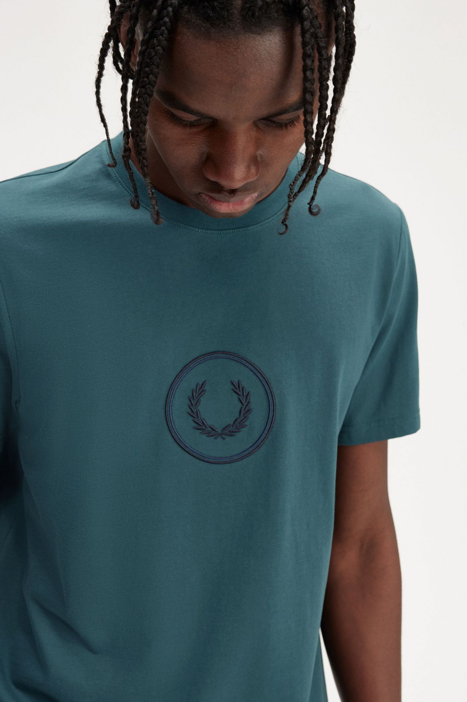Circle Branding T-Shirt Petrol Blue